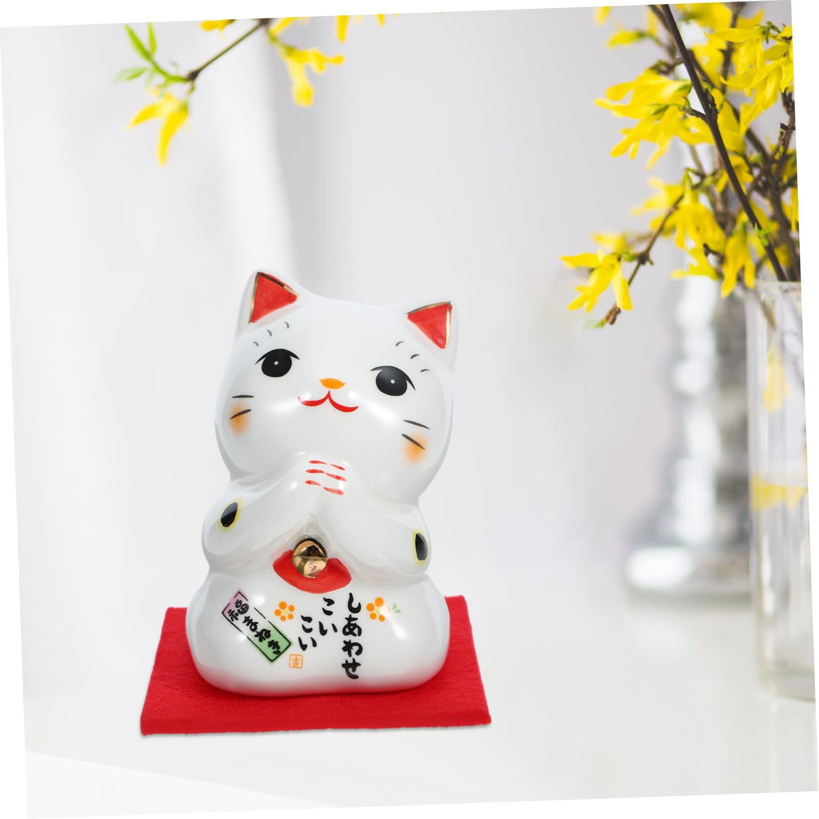 STOBAZA 5pièces Figurine De Chat Maneki Neko Céramique Décoration De Bureau Et Maison Kawaii pour Et Adorable Cat Ornament pour Intérieur