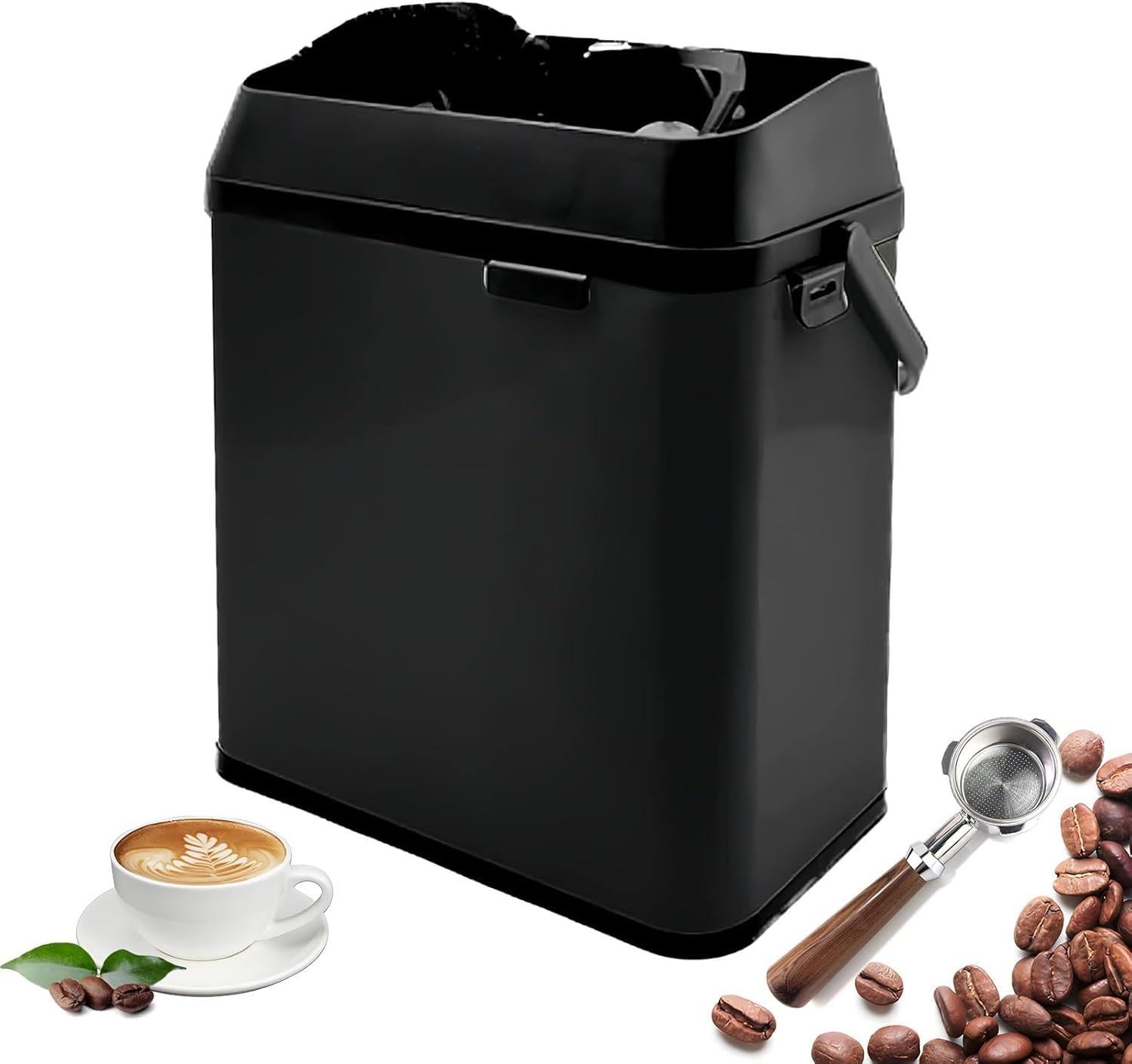 MáQuina de Limpieza de Portafiltros Profesional, Limpiador de Portafiltros EléCtrico para Café con Montaje a Pared o Adhesivo, Uso en CafeteríAs, Hogar y Negocios Black