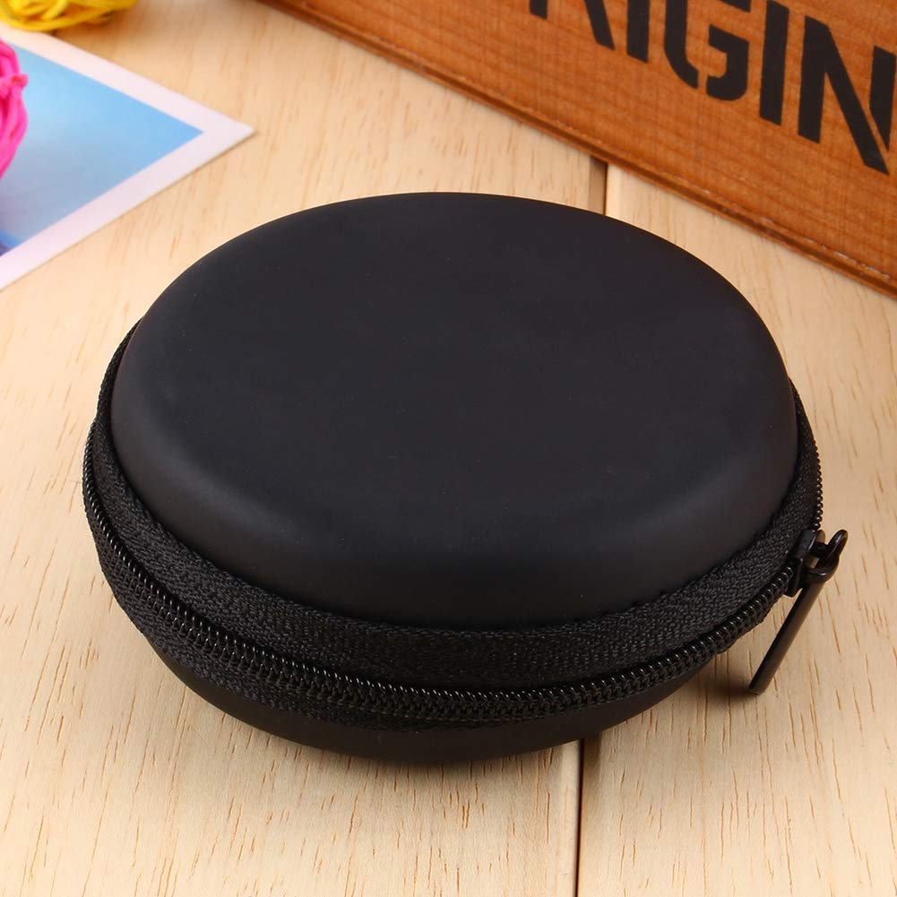 Custodia Rotonda Portacuffie In Vera Pelle EASECASE, Elegante E Personalizzabile Per Auricolari