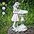 Voveexy Fairy Garden Statue, Solar Garden Angel Figurine Outdoor Decoration Waterproof Resin Garden Sculpture for Patio Yard Lawn Porch Art Decoration Ornament Housewarming Christmas Birthday Gift