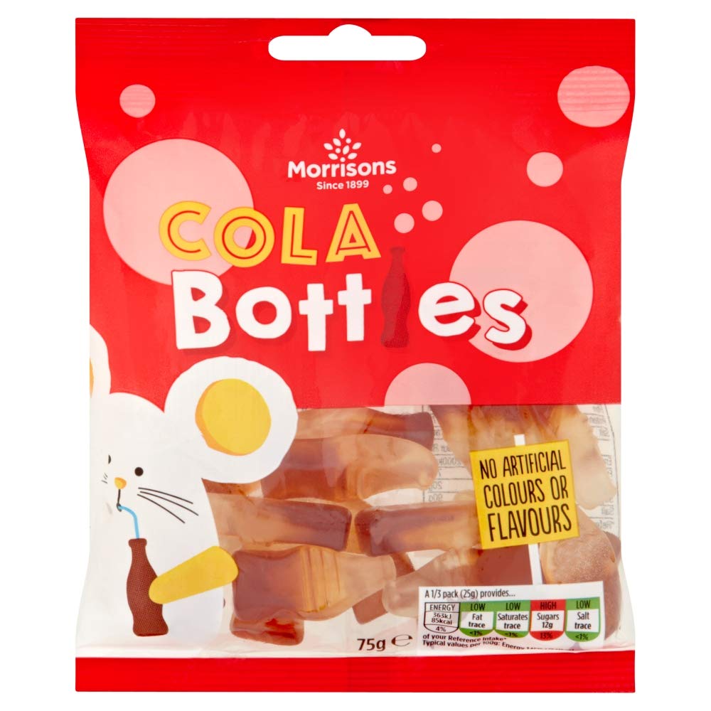Morrisons Cola Bottles, 75g
