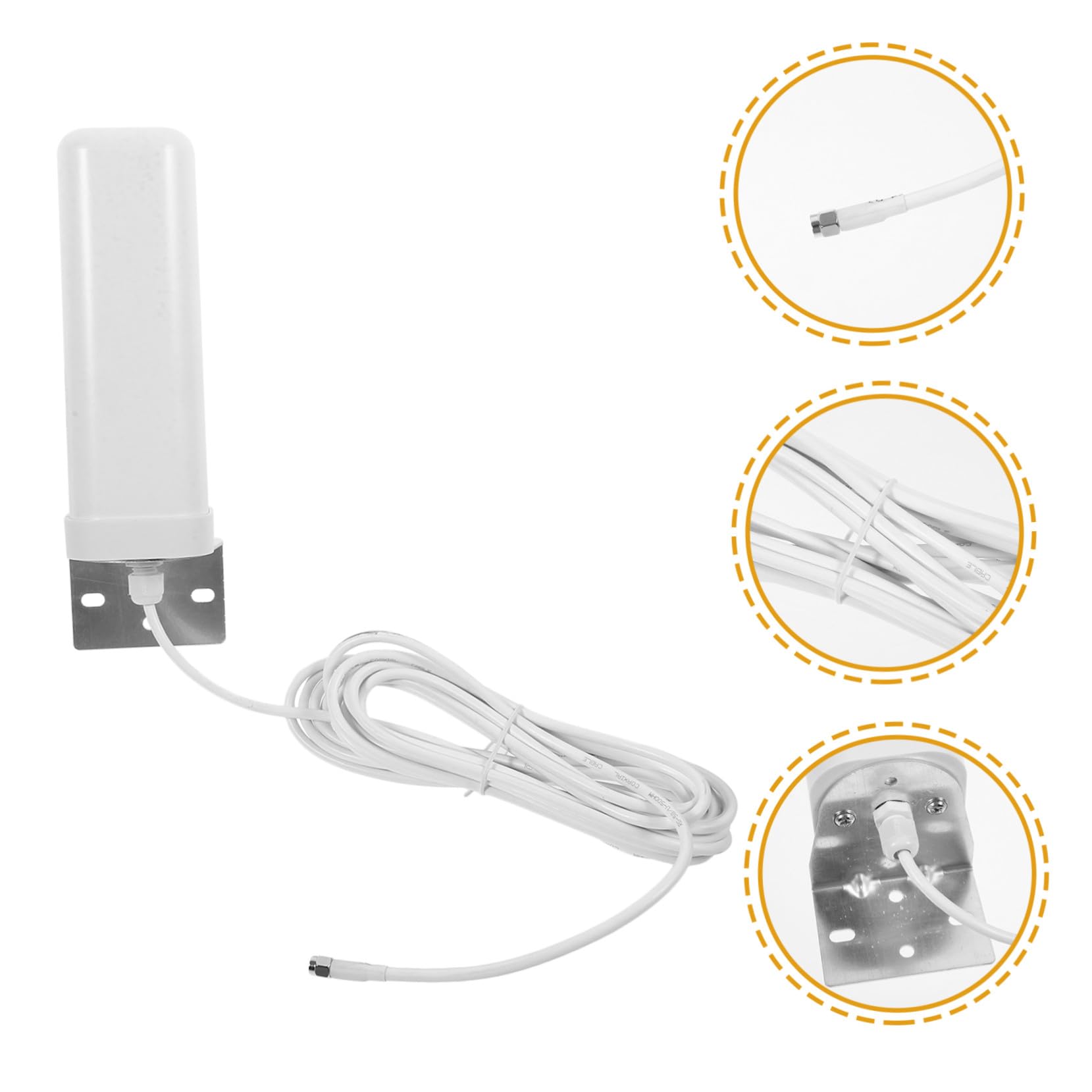 Antenna Omnidirezionale per Esterni e Supporto Full Frequency Segnale Stabile per Router e Modem Casa Installazione Facile su Tetti e Uffici