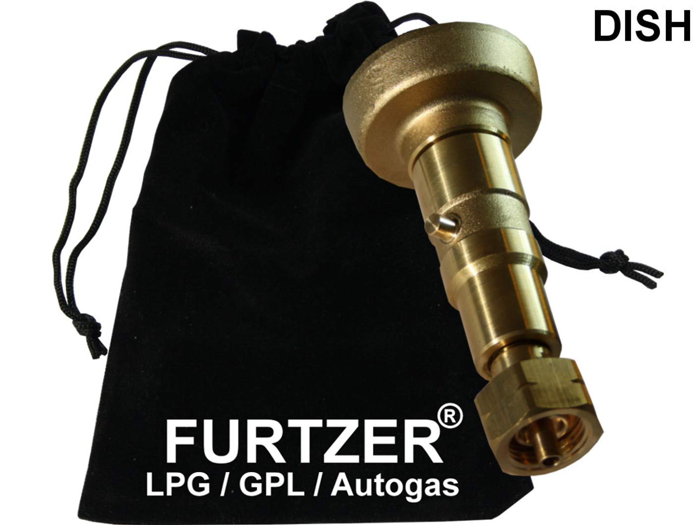 LPG GPL Autogas Tankadapter Acme/Dish/EURONOZZLE/BAJONETT Gasflaschen Propangas Lang Adapter mit Stoffbeutel by