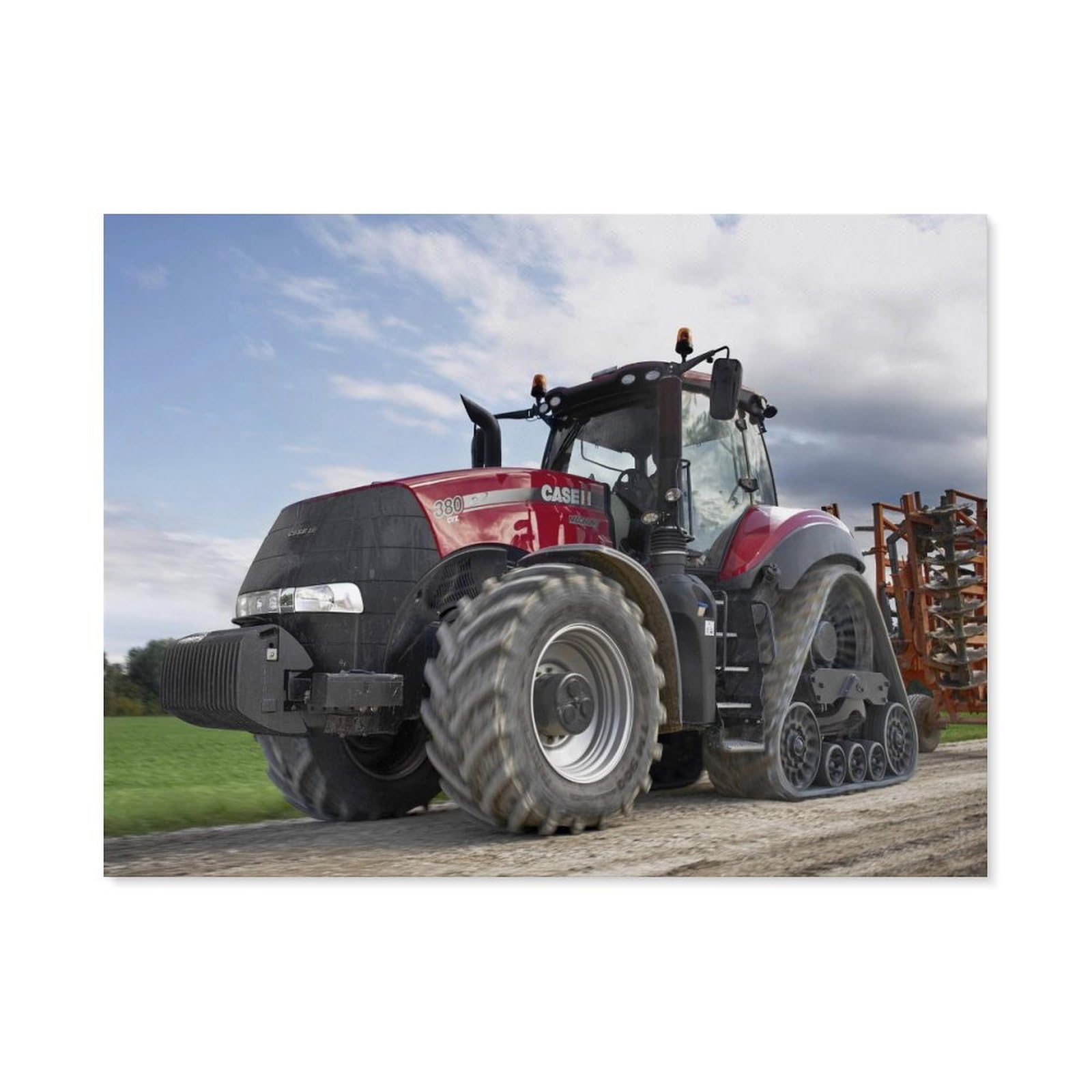 BEAYODKP Paint by Numbers，Tractor Running，DIY Paint by Numbers Kits for Adults Kids,Canvas Oil Painting with Brushes and Acrylic Pigment Paint by Numbers Arts Craft for Home Wall Decor(30x40cm) -J84