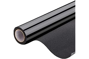 100% Light Blocking Blackout Window Film for Aquarium Privacy and Room Darkening...