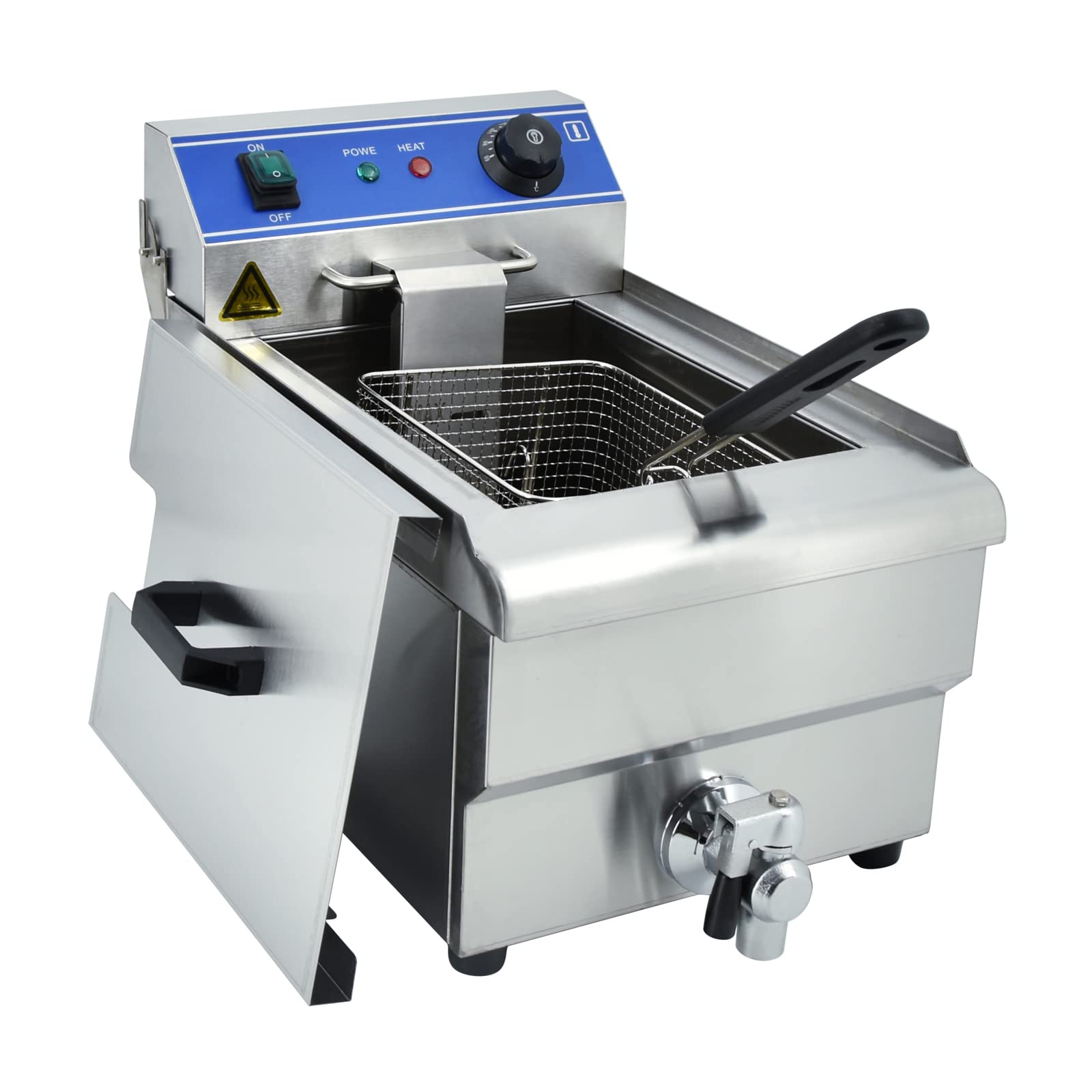 Photo 1 of *** USED *** SEE NOTES *** Electric Deep Fryer, Commercial Professional Electric Deep Fryer Stainless Steel Faucet,Timer and Drain,10L 110V 1500W