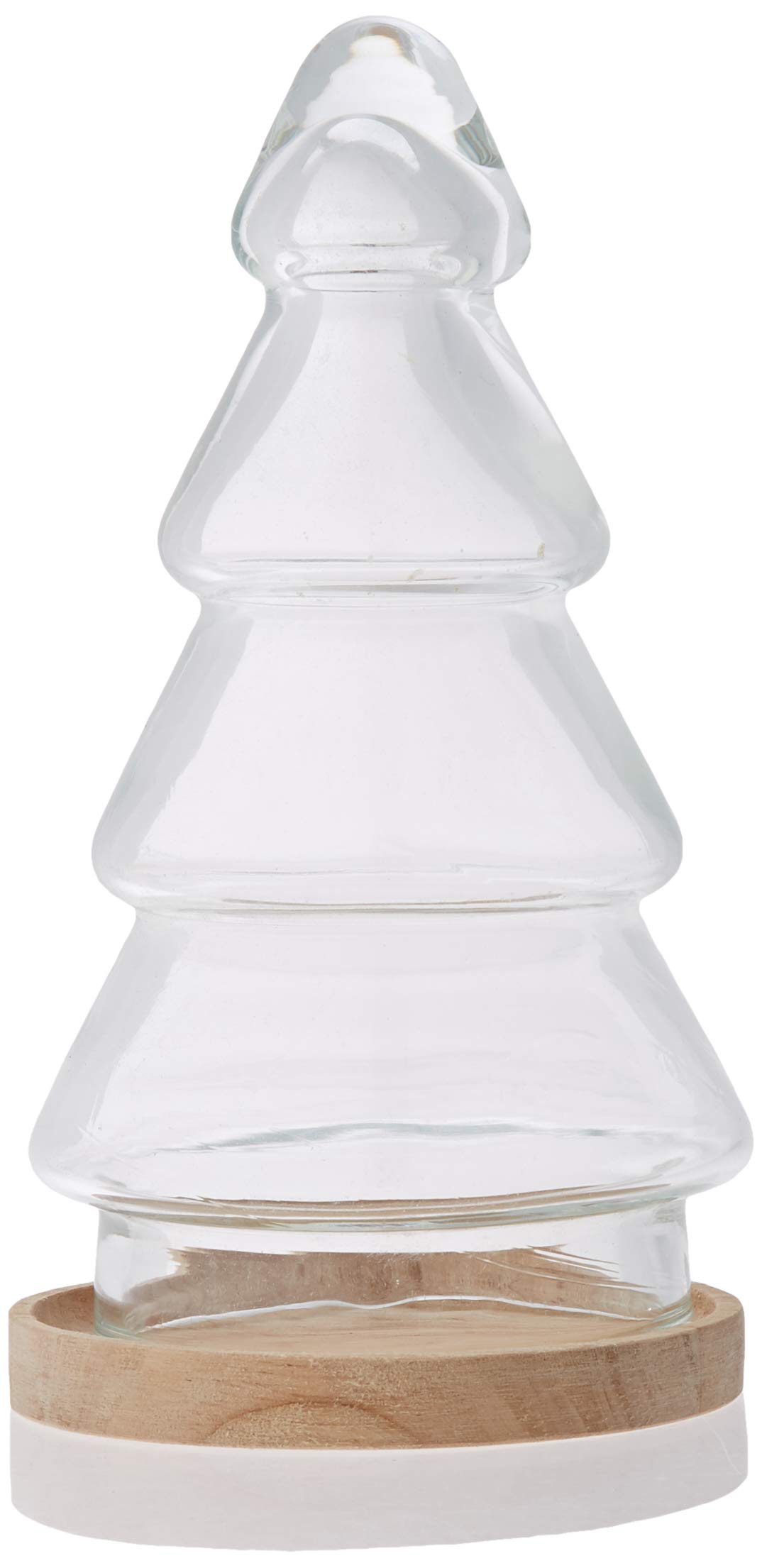 Tak Design Glass, Glass, Clear And Rubber Wood, 8mm X 16mm