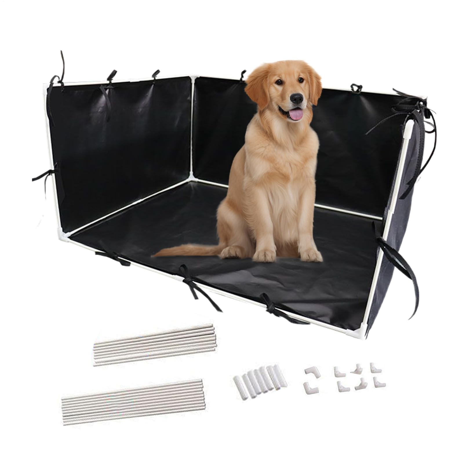 Porta del cuscinetto per i cani, supporto per cani Paesatore di | Porta del cucciolo di pea con pareti alte per bulldog francese di medio -medio