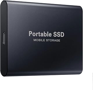 Ssd High-Speed Solid-State Hard Drive External Hard Drive Usb3.1 Type C, Portable 500gb 1tb 2tb 4tb 6tb 8tb Extended Hard Drive, Suitable for Desktops, Laptops, Etc. 8TB 黑色