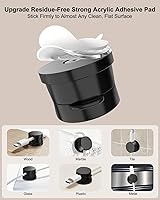 Vista 4 de OneLeaf 12 Pack 360° Rotatable Spring Cable Clips[1s Lock], Adhesive Cord Holder for Nightstand, Phone Charger Cord Holder for Desk Home Office Car