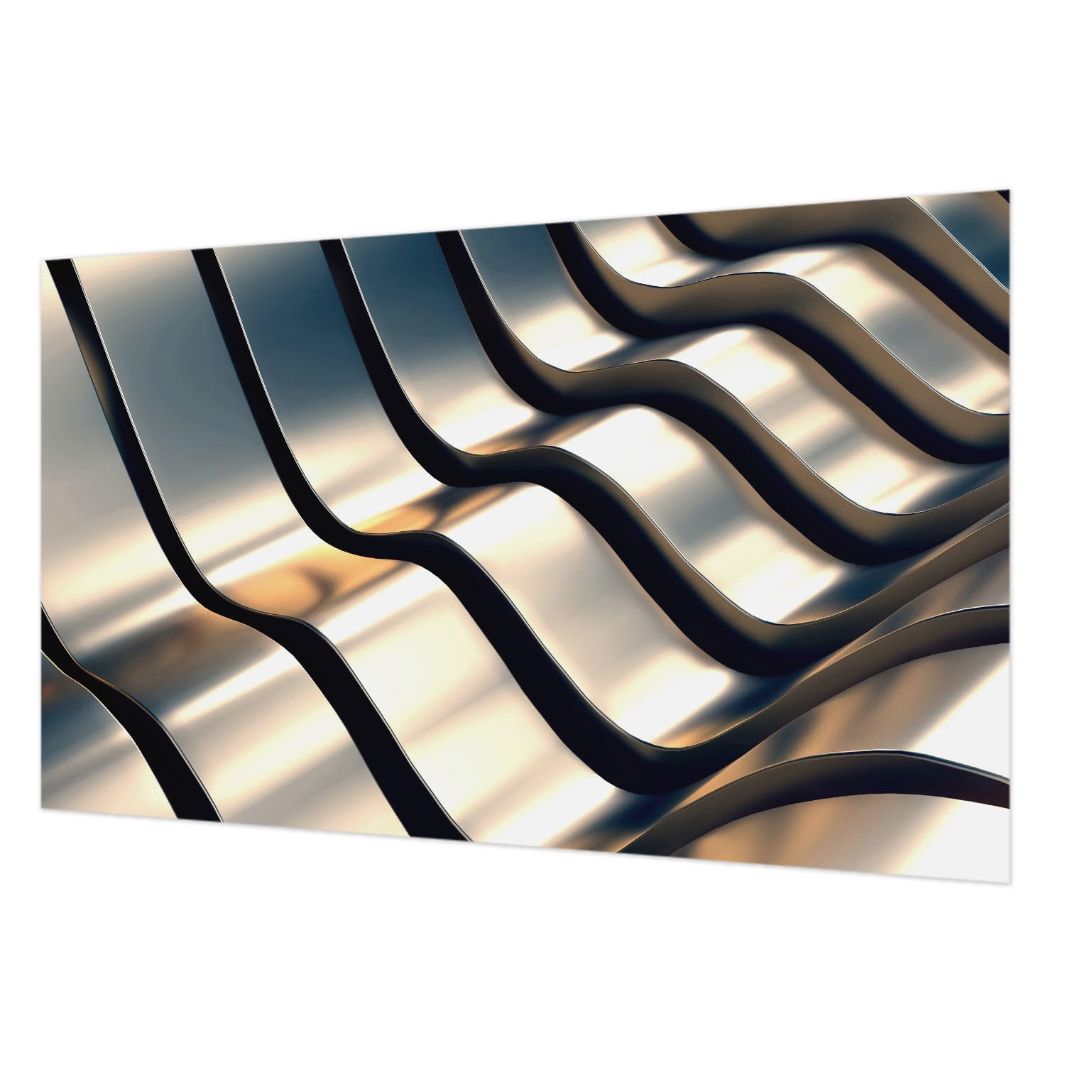 Décor mural intissé ondes métalliques pour transformer votre chambre à coucher
