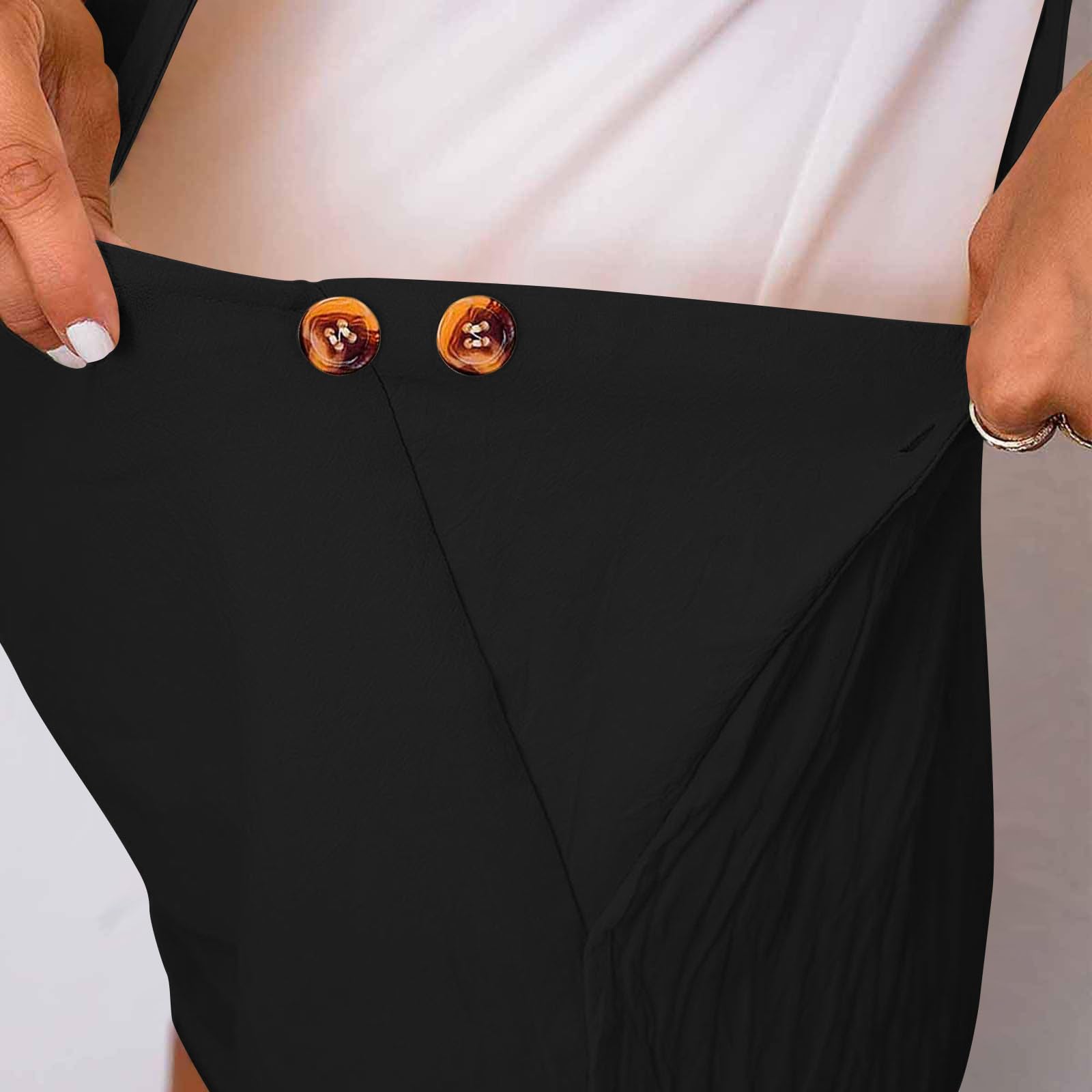 Salopette Premaman da Donna Pantaloncini Vita Regolabile Pantaloni Tuta Estate Casuale Pantalone Elasticizzato Pantaloncino Comodi Morbido Pantaloni Corti per Gravidanza Abbigliamento