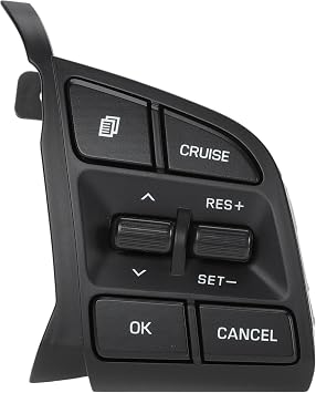 Steering Wheel Cruise Control Switch Button Right Side for Hyundai Tucson 2016 2017 2018 Replace No.96720-D32004X/96720-D3200