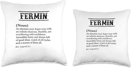 Miniatura 3 de for Someone Named FERMIN Fermin-Name Definition  Almohada divertida personalizada para hombre, 16 x 16, multicolor