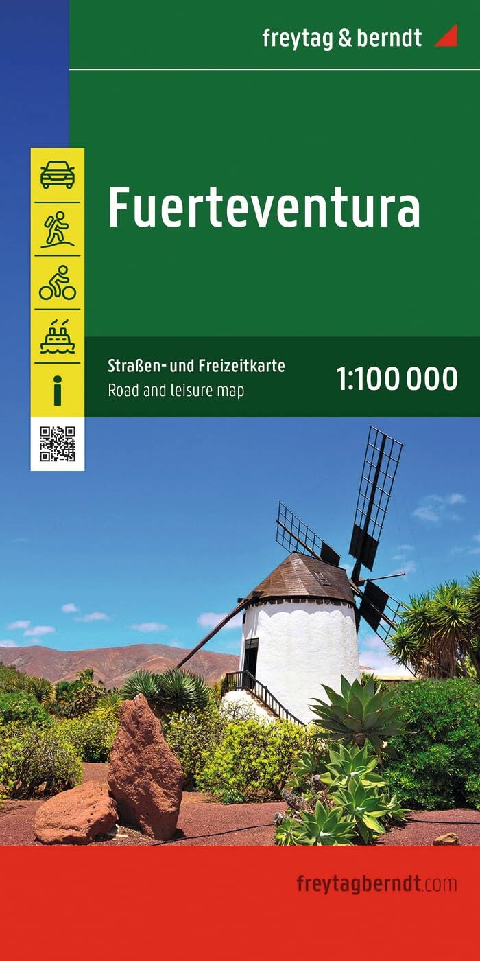 Fuerteventura: Straßen- und Freizeitkarte
