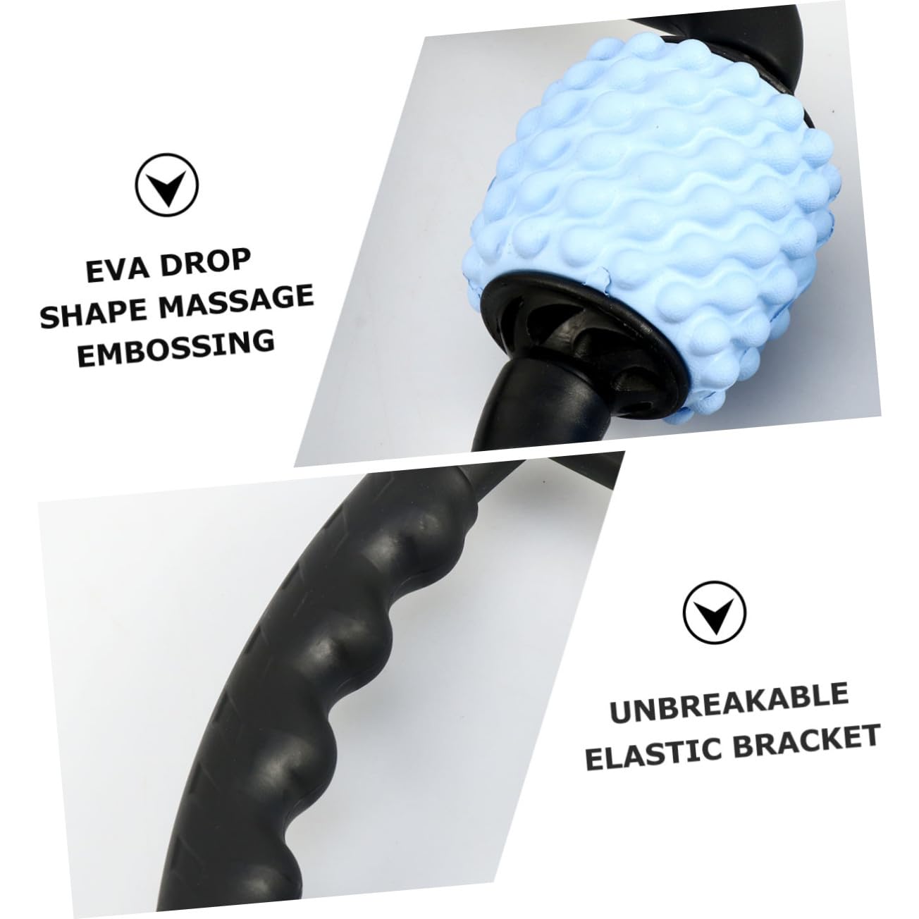 Gatuida Leichte Muskelrelaxans Massagerolle aus PP mit Elastischem Halter und Verstellbarer Breite zur Entspannung Beine und Oberschenkel