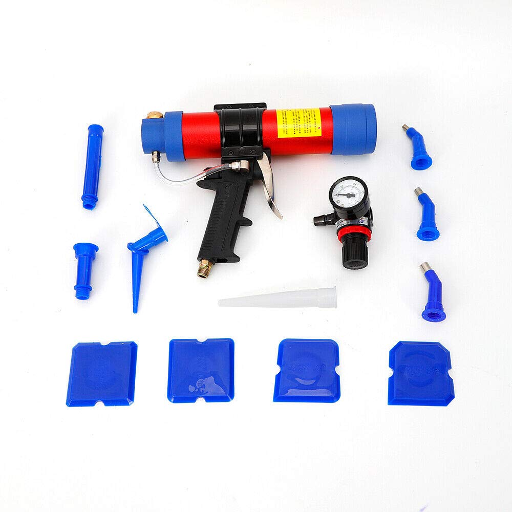 Pneumatyczny pistolet na naboje na sprężone powietrze pistolet na naboje z nabojami wyciskacz silikonowy pistolet silikonowy 310 ml 6 bar nabojów