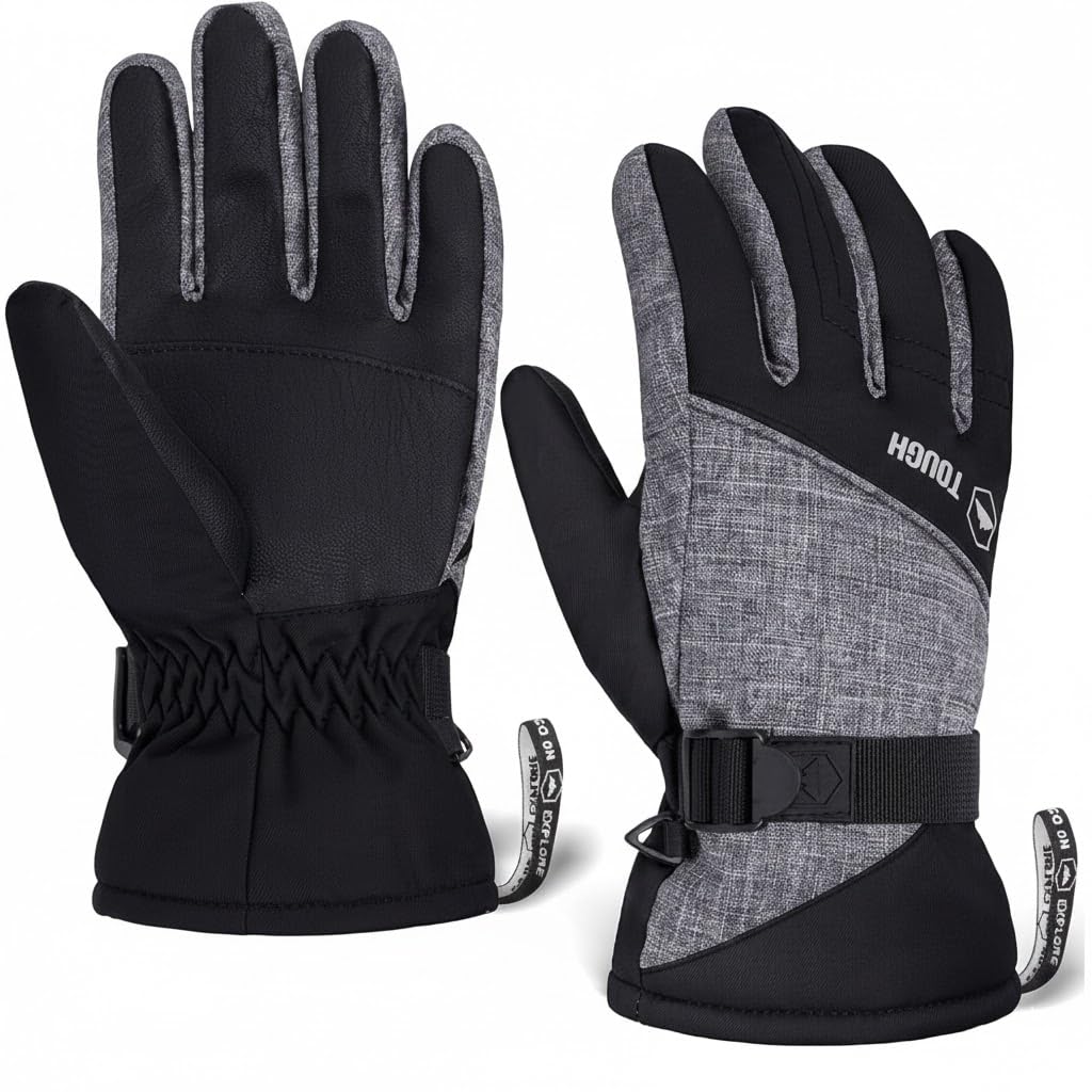 Kids Insulated Waterproof Snow Gloves - Youth Winter Ski Gloves for Girls & Boys