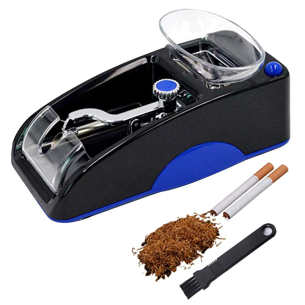 Rullo per Sigaretta elettrica, Sigaretta elettrica, Macchina Automatica for arrotolare Il Tabacco, Mini Macchina(Blue)