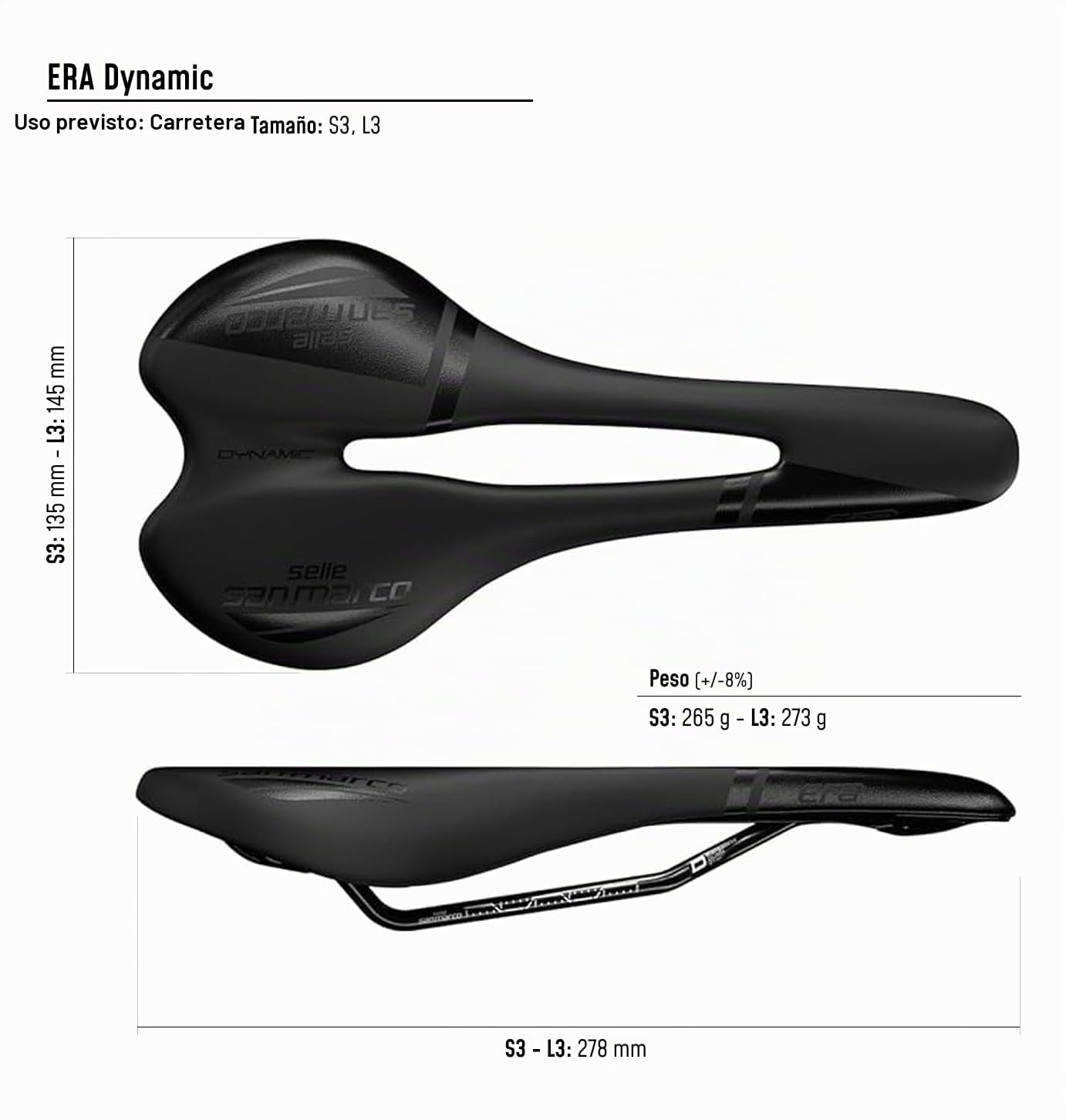 Selle Italia Herren San Marco Era Sattel