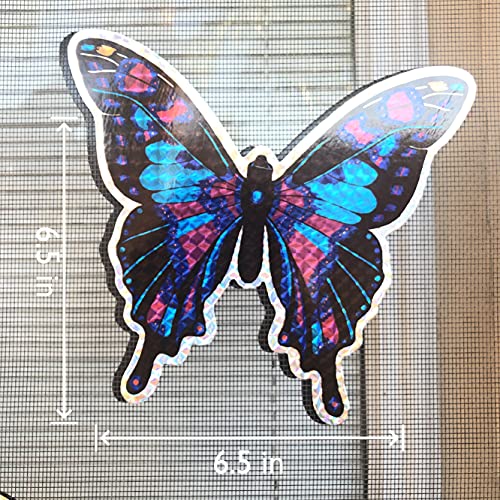 Imán decorativo mariposa holográfico 6.5 pulgadas miniatura 4