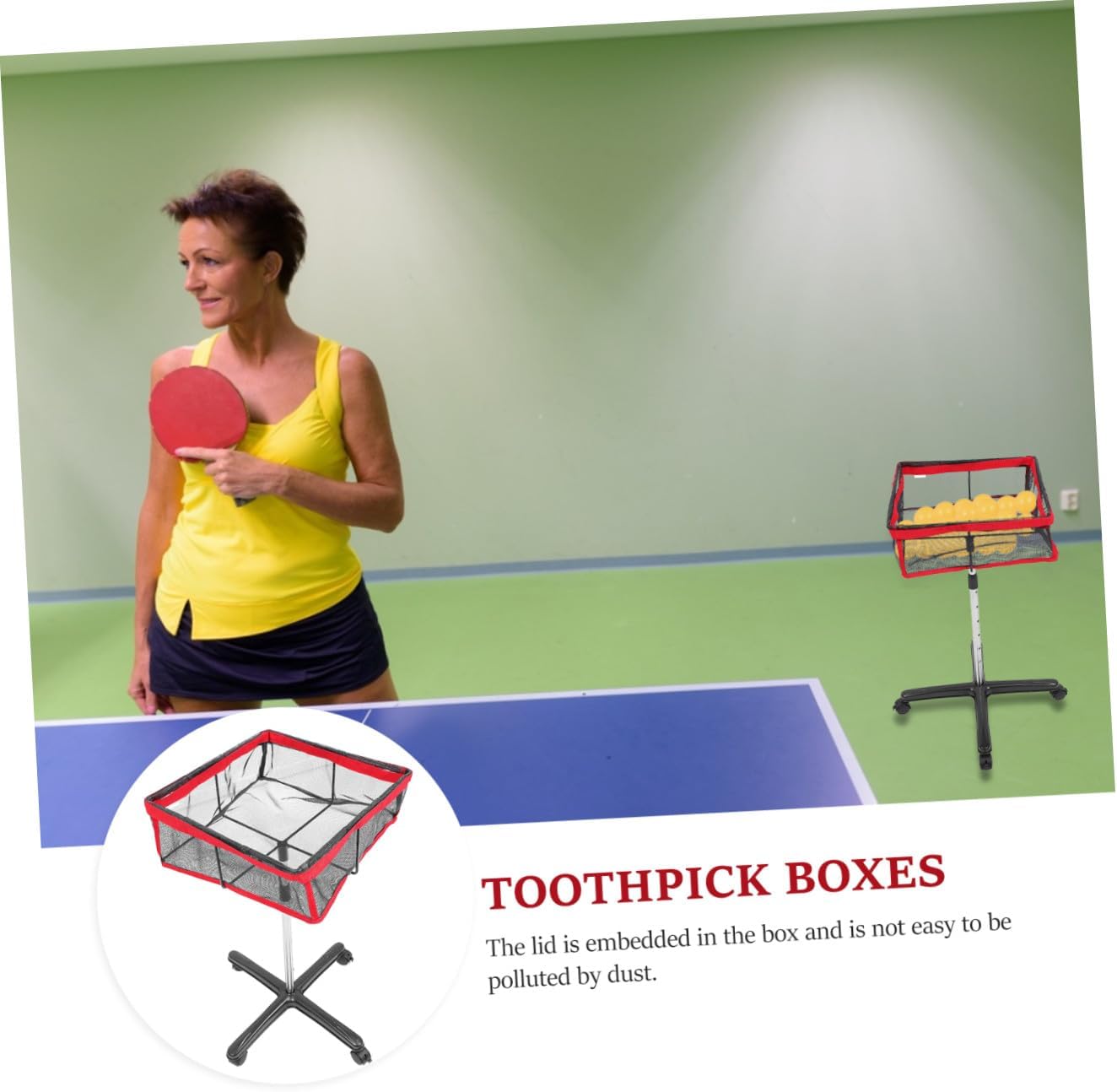 Multipurpose Table Tennis Training Device Portable Pong Ball Container for Easy Storage and Practice Accessory Capacity Durable and Easy to Use