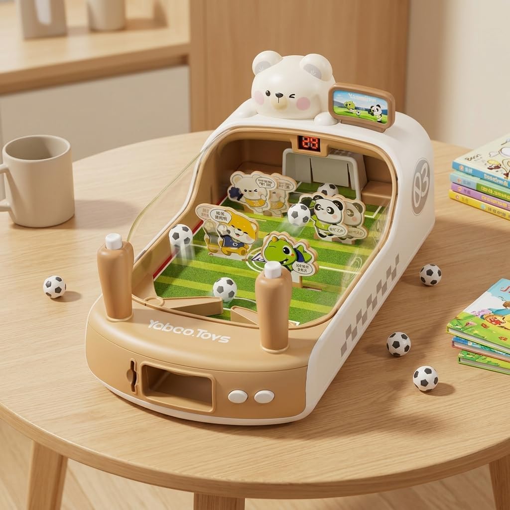 Calcio da Tavolo per Bambini con Punteggio Elettronico, Regalo Bambino 5 6 7 8 10 Anni Maschio, biliardo