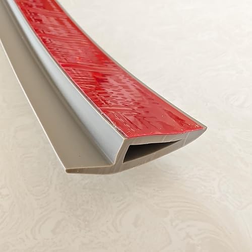 Miniatura 5 de Reductor de bordes de 6.56 pies, tira de transición de umbral de borde recto, vinilo de borde de madera dura, protector de borde de rampa de borde