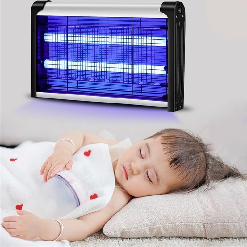 Image of Electric Mosquito Killer, Fly Insect Killer Machine, Insect Bug Zapper,Fly Catcher and Trap Killer LED Lamp for Restaurants,Home,Office,Bedroom (Black-D)