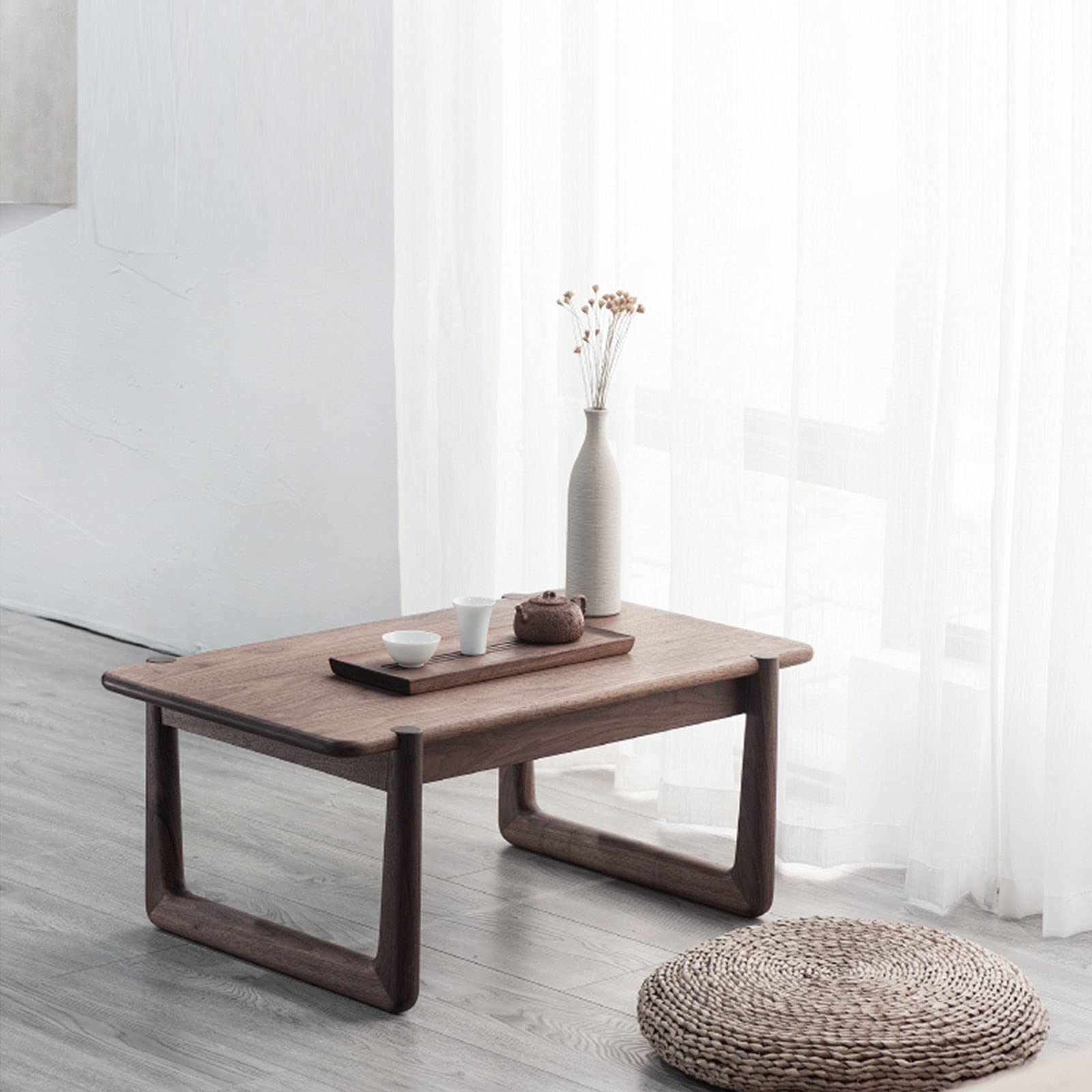 Amazon.com: Walnut Low Table Coffee Table Simple Living Room Bay