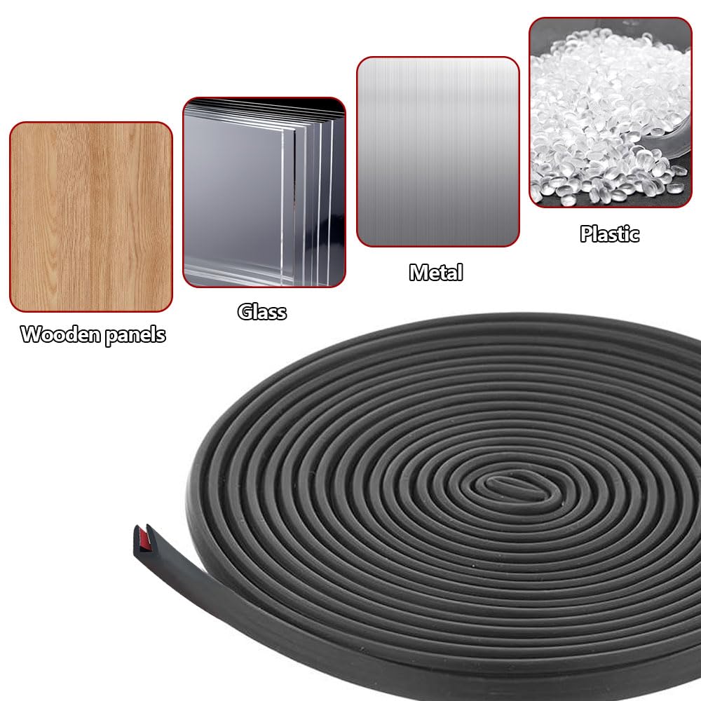 Profilo In Gomma A U Per Protezione Bordi - Biadesivo, 4 Metri - Per Auto, Porte E Angoli Tavoli - Foto 9