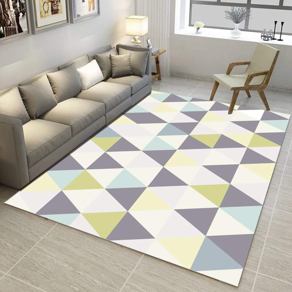 Buy MOXIC Soft Geometric Living Room Area Rugs Rectangular Children Crawling Bedroom Rug Fleece Anti-Slip Fleece Carpets Modern Home Decor Mats Indoor Outdoor Runners Nursery 5.2' X 6.5' ā BookShops.in