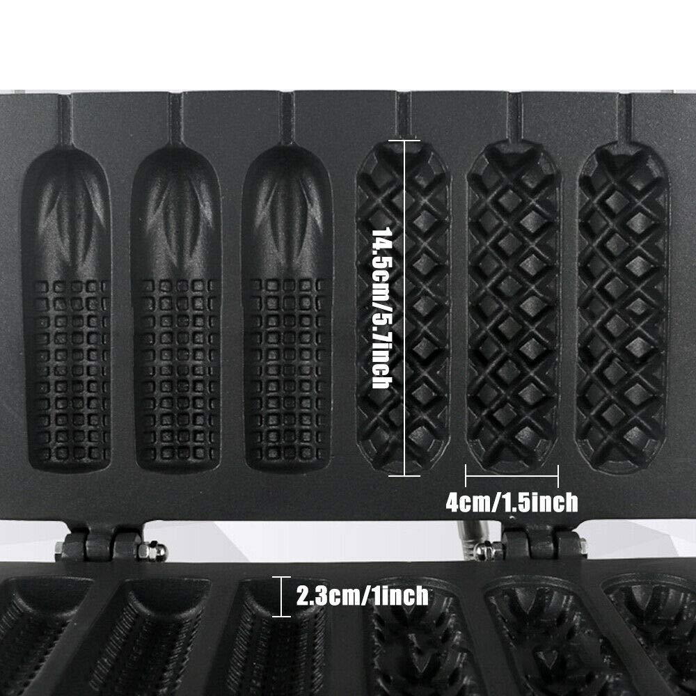 Fayelong Commercial Hotdog Waffle Toaster Waffle Maker Lolly French