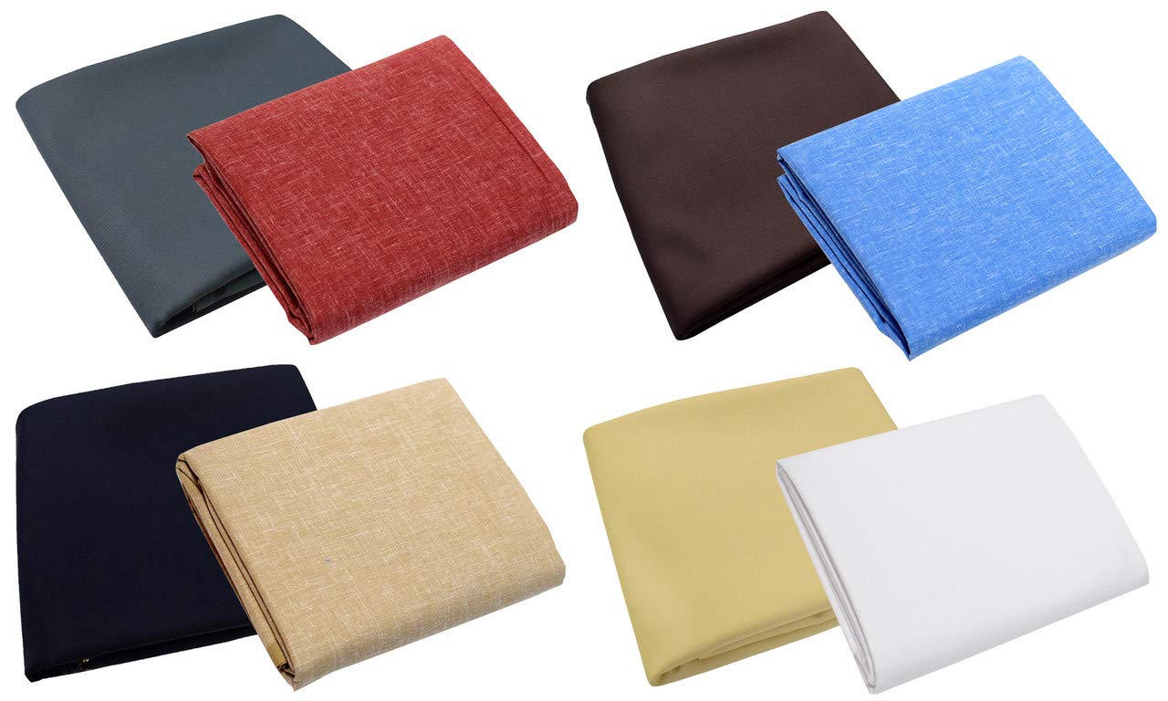 Men's Poly Cotton Unstitched Shirt & Trouser Fabric Combo Set (Multi Color; Free Size)-image-45