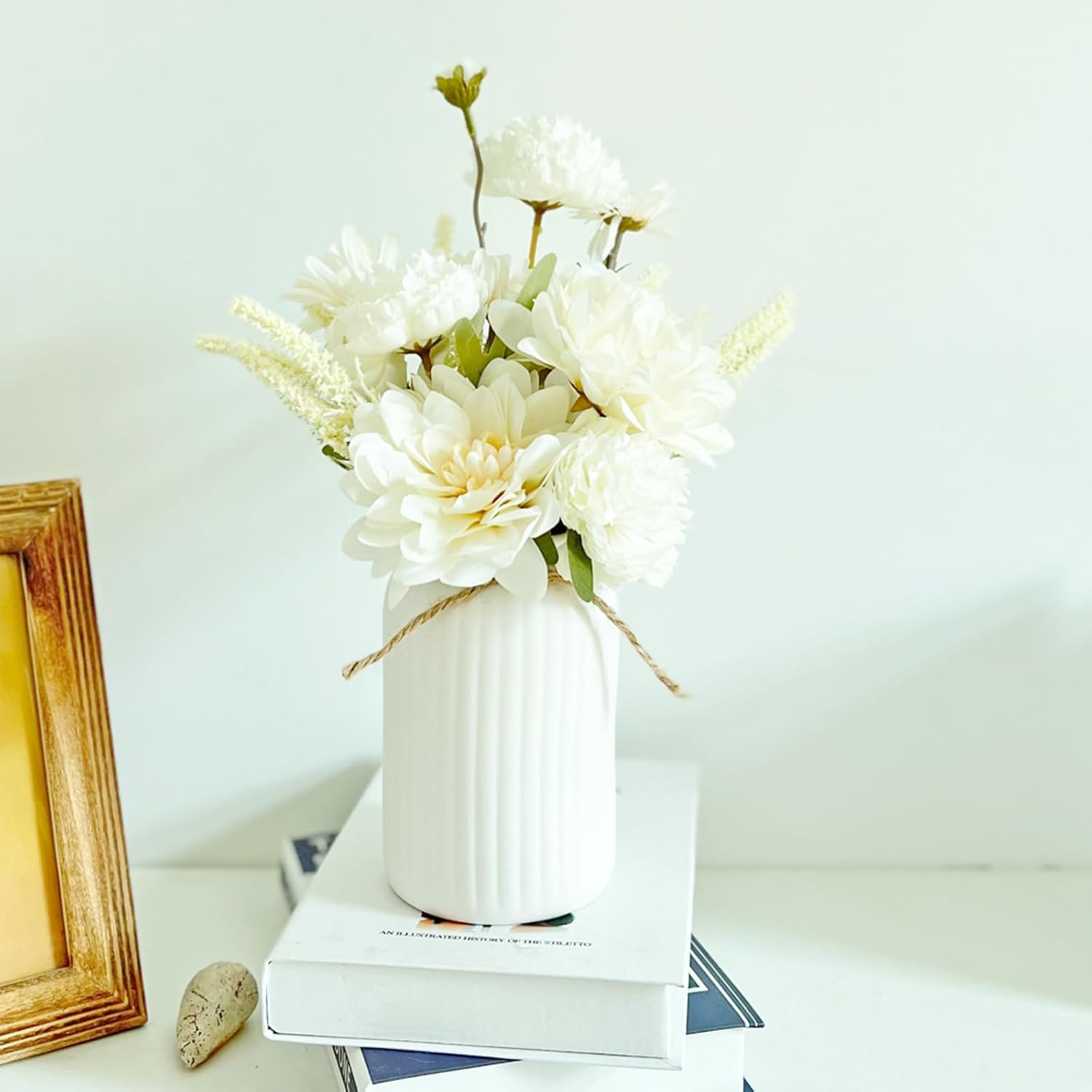 Faux Flowers in Vase,Faux Silk Daliha Flower Arrangements