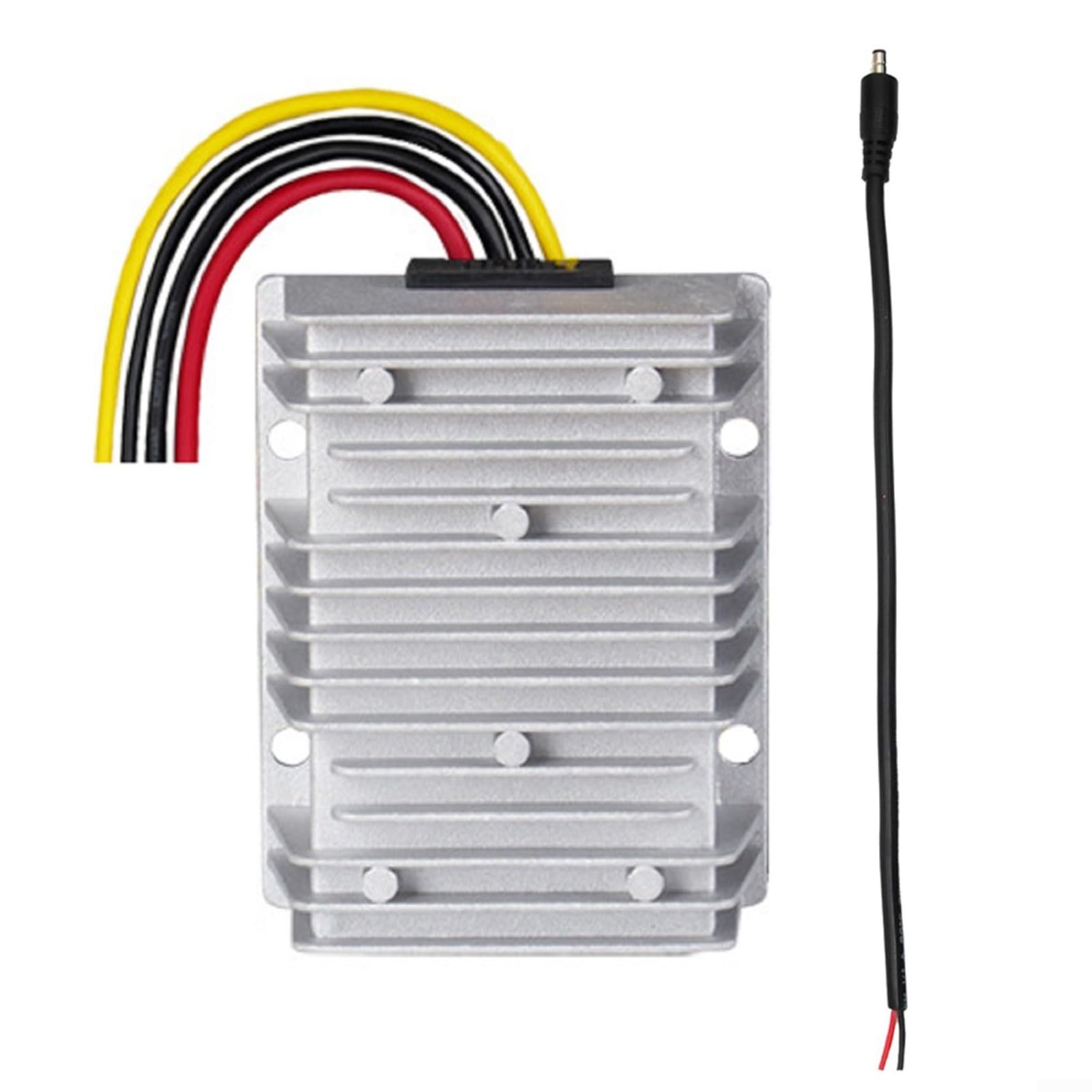Convertitore di tensione DC Regolatore di tensione in lega di alluminio modulo booster impermeabile con cavo CC per auto camper barca 12 V 57 V 5 A 285 W