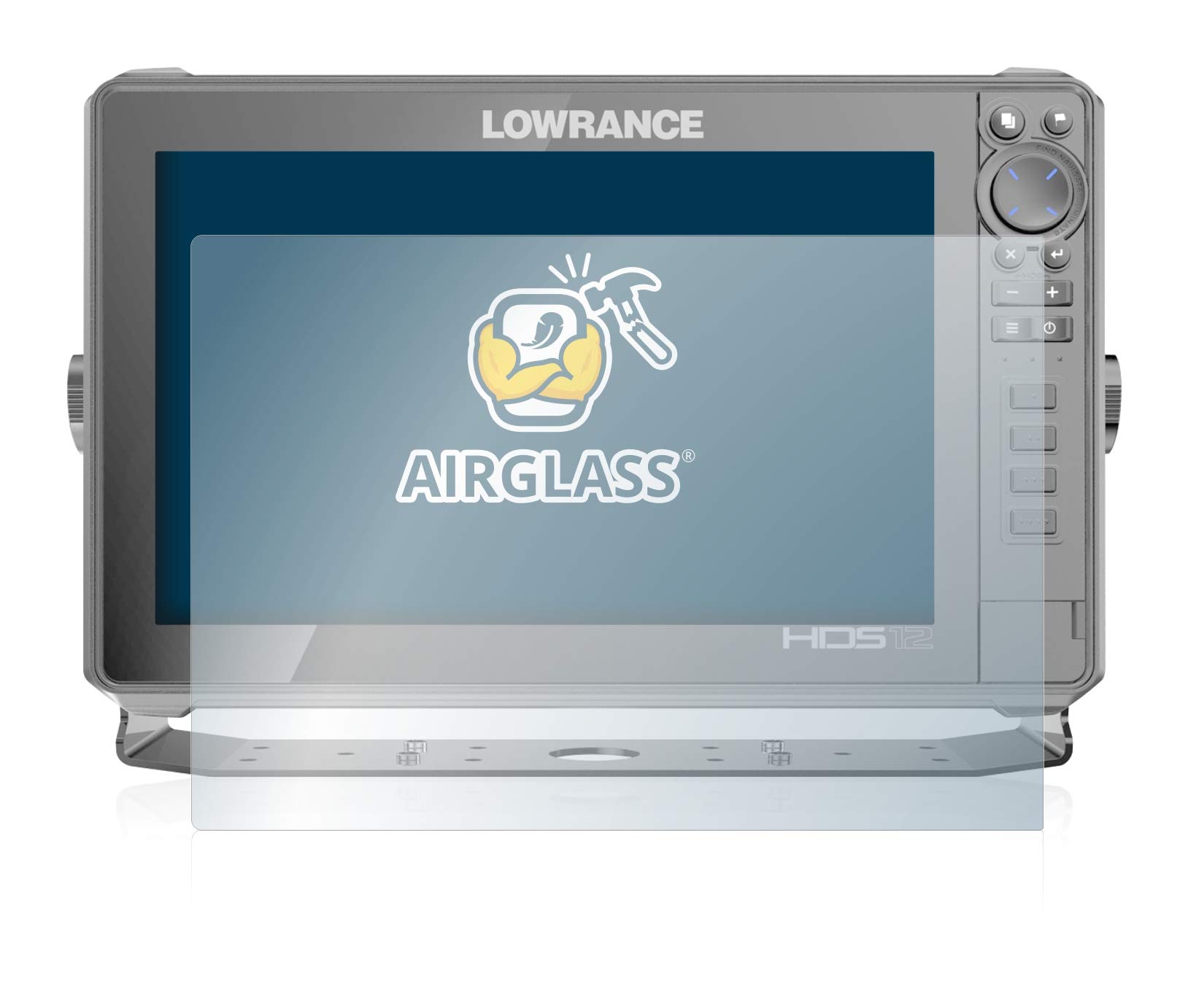 Brotect AirGlass Pellicola In Vetro Ibrido Per Lowrance Elite FS 7 - Durezza 9H, Antimpronta, Made In Germany - 2