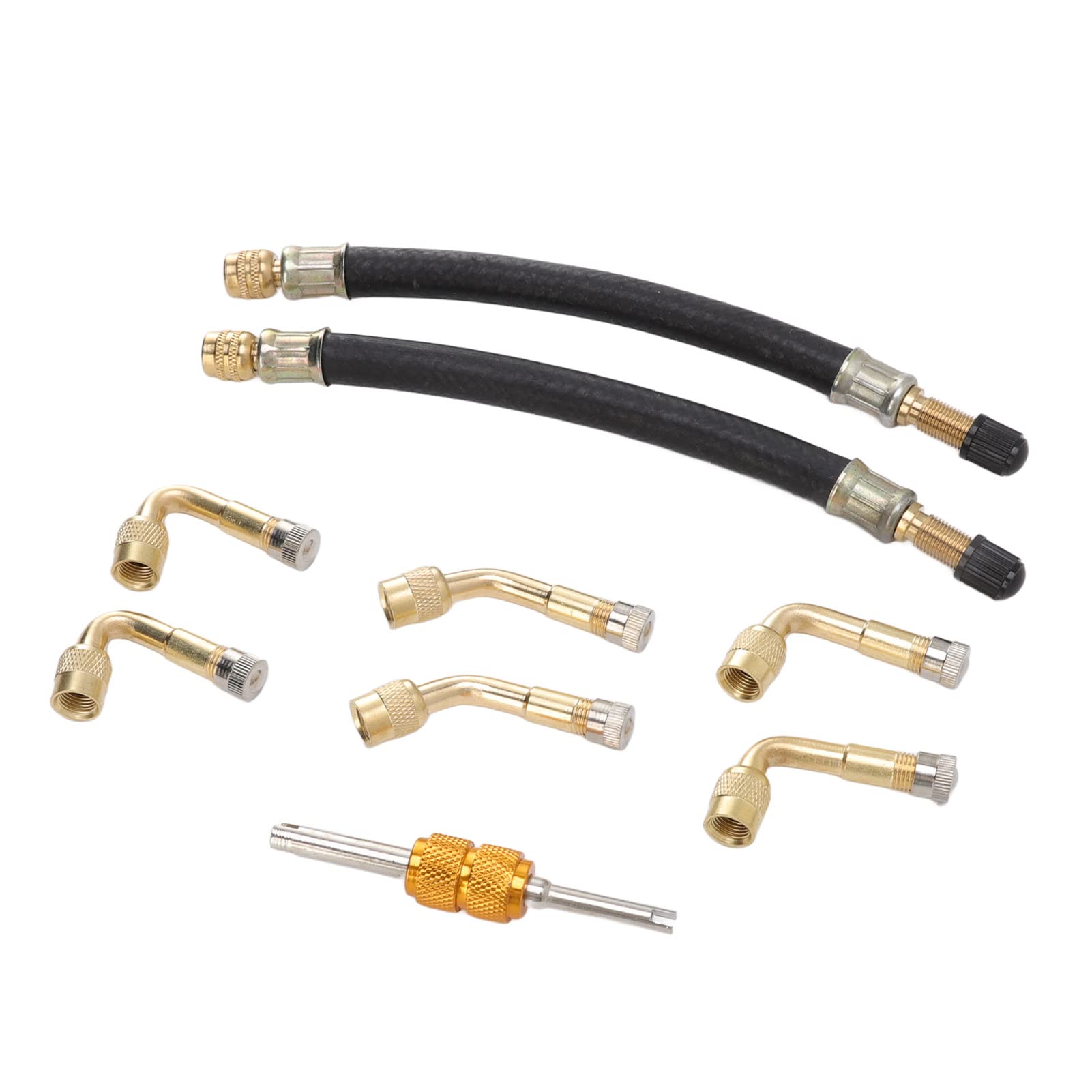 YOSADIER Embout Gonfleur Pneus Acier Robuste Avec Rallonge