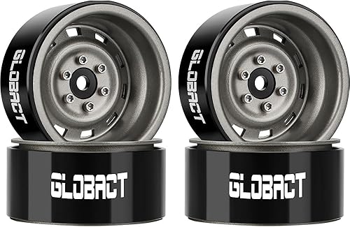 Miniatura 6 de GLOBACT 1.9 Beadlock Wheels - Cubo de rueda RC para 110 TRX4 TRX6 Axial SCX10 I II III Pro Redcat RC Crawler accesorios de actualización (4