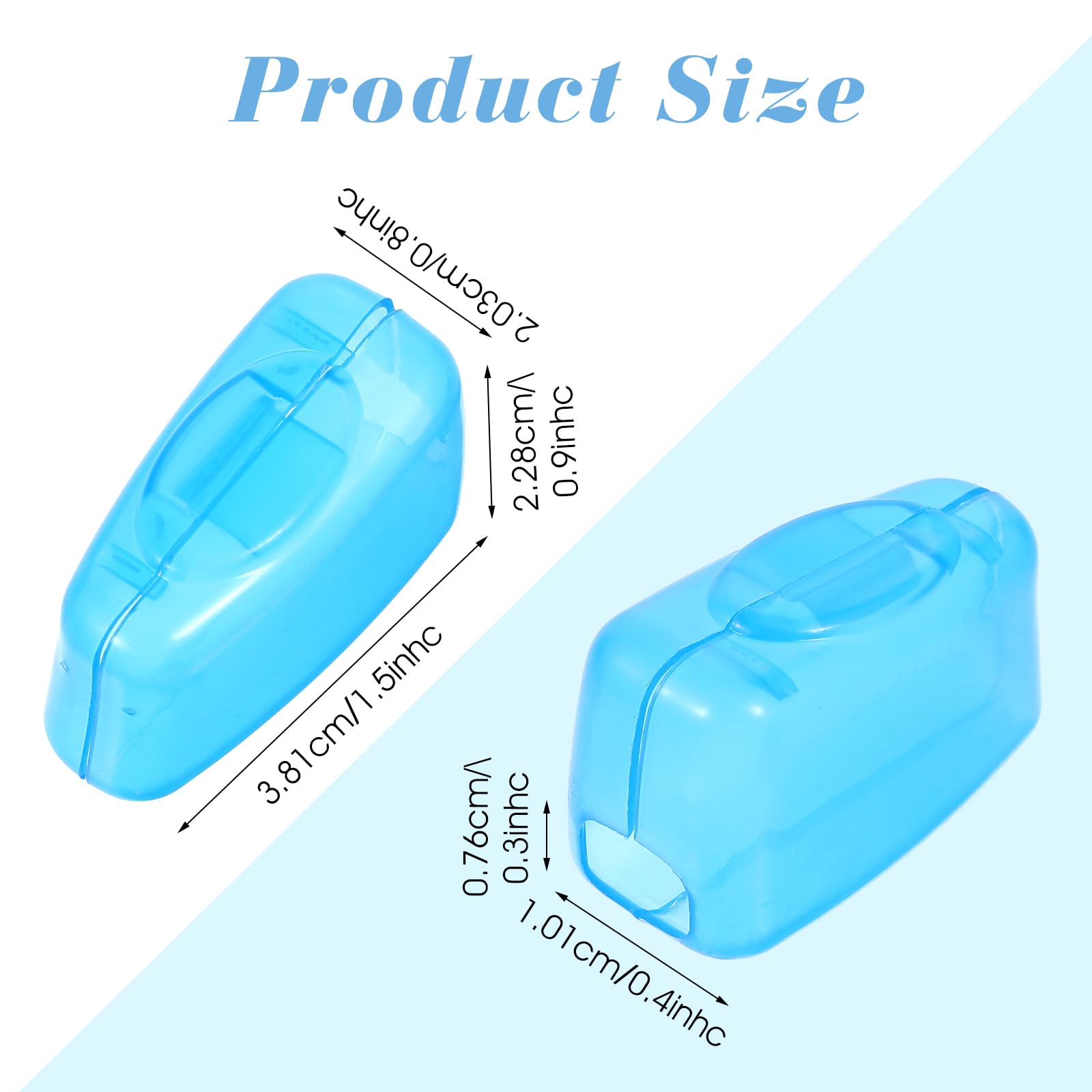 100 fundas para cabezal de cepillo de dientes de viaje, fundas protectoras portátiles para cepillo de dientes para el hogar y al aire libre