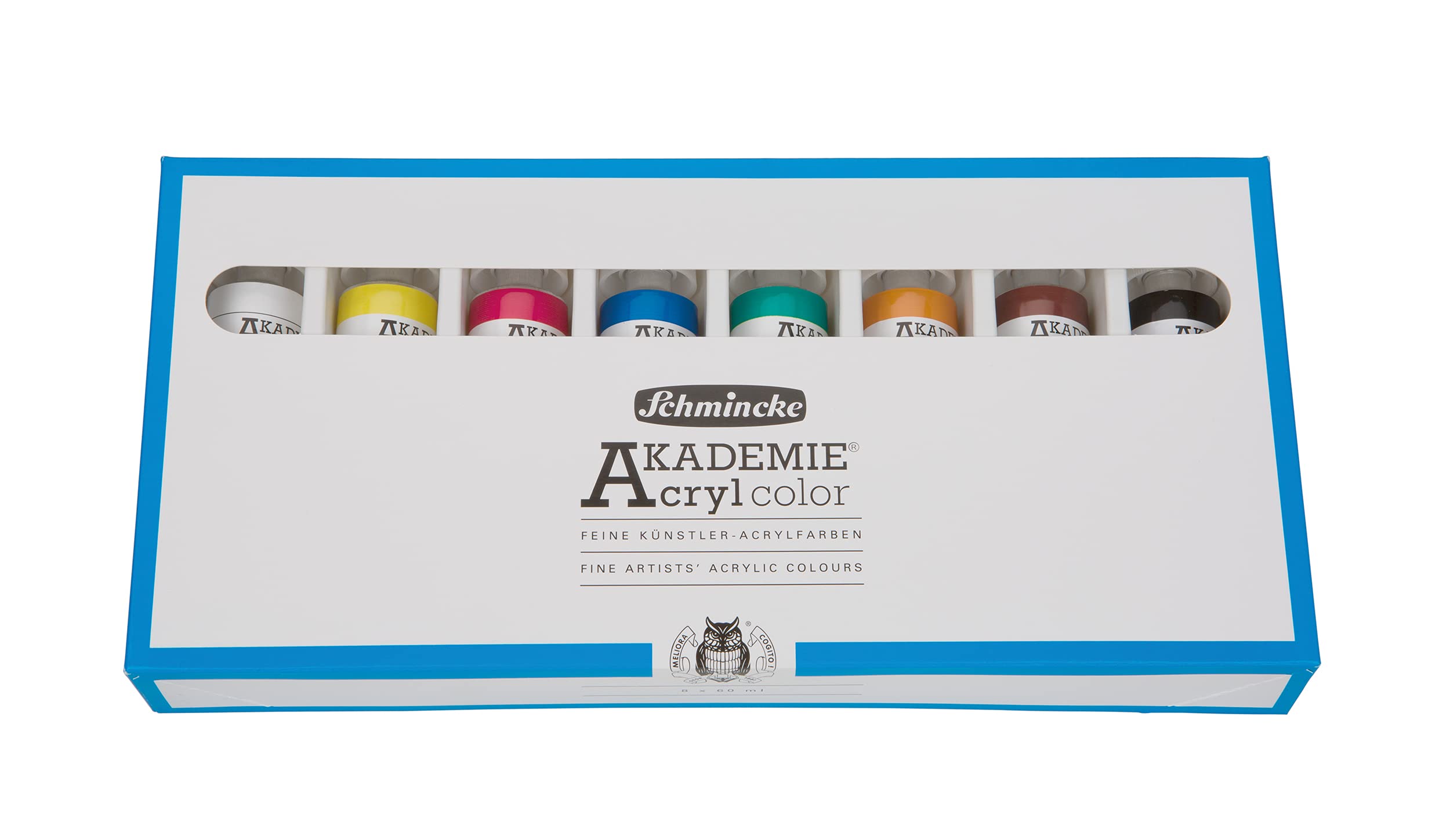 Schmincke Zestaw farb akrylowych Akademie - 8 kolorów x 60 ml