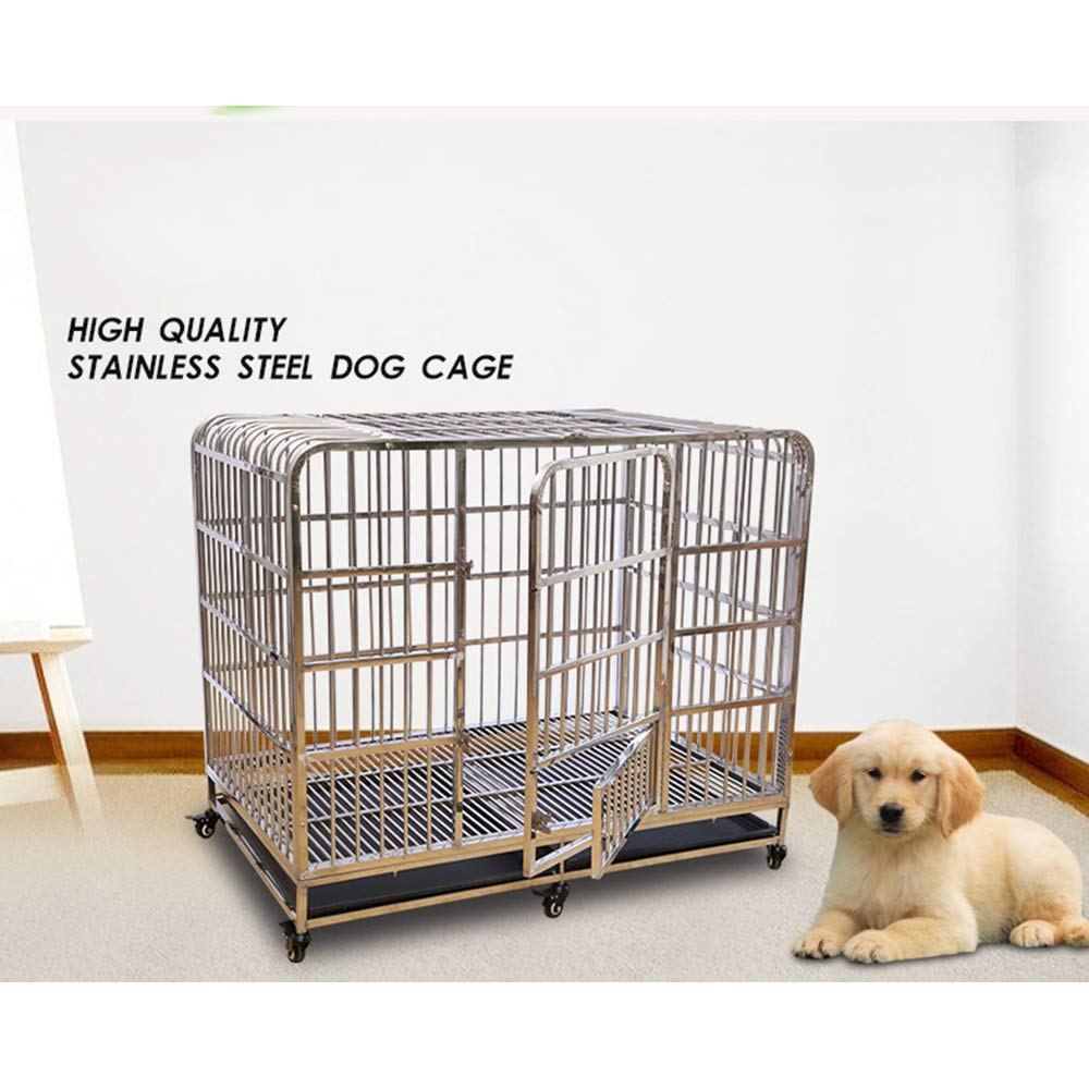 Amazon.co.jp: ペットケージ、頑丈な犬用の箱頑丈な金属製のペット用犬
