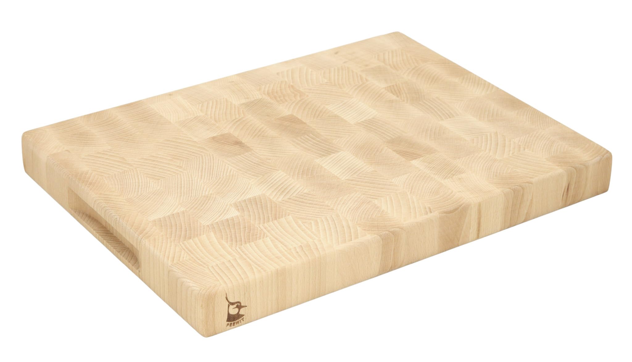 END Schneidebrett STECKER BUCHE geölt 40x30x4 massiv LOGO