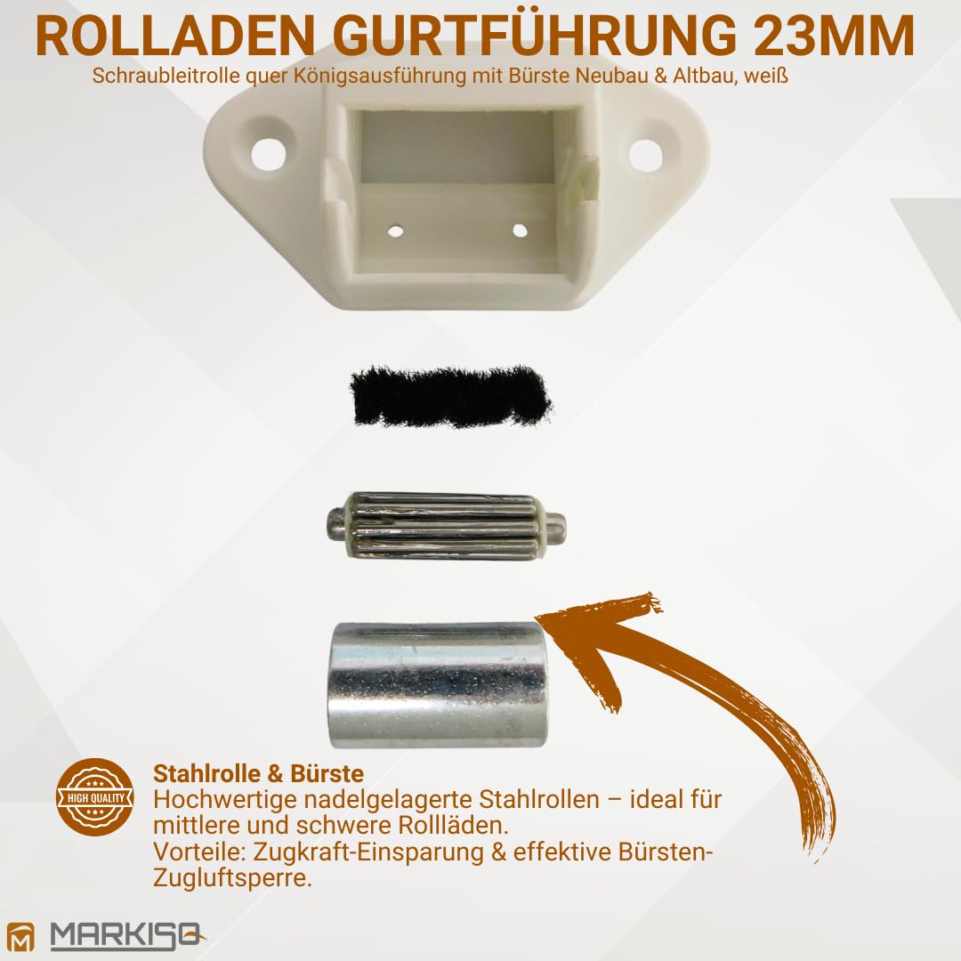 Markiso Rolladen Gurtführung - Kunststoffrolle Bis 16mm