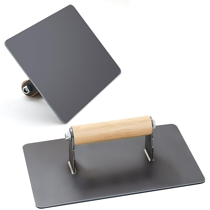 Blulu Hand-held Manual Trash Compactor Metal Bin Garbage Compactor for Kitchen