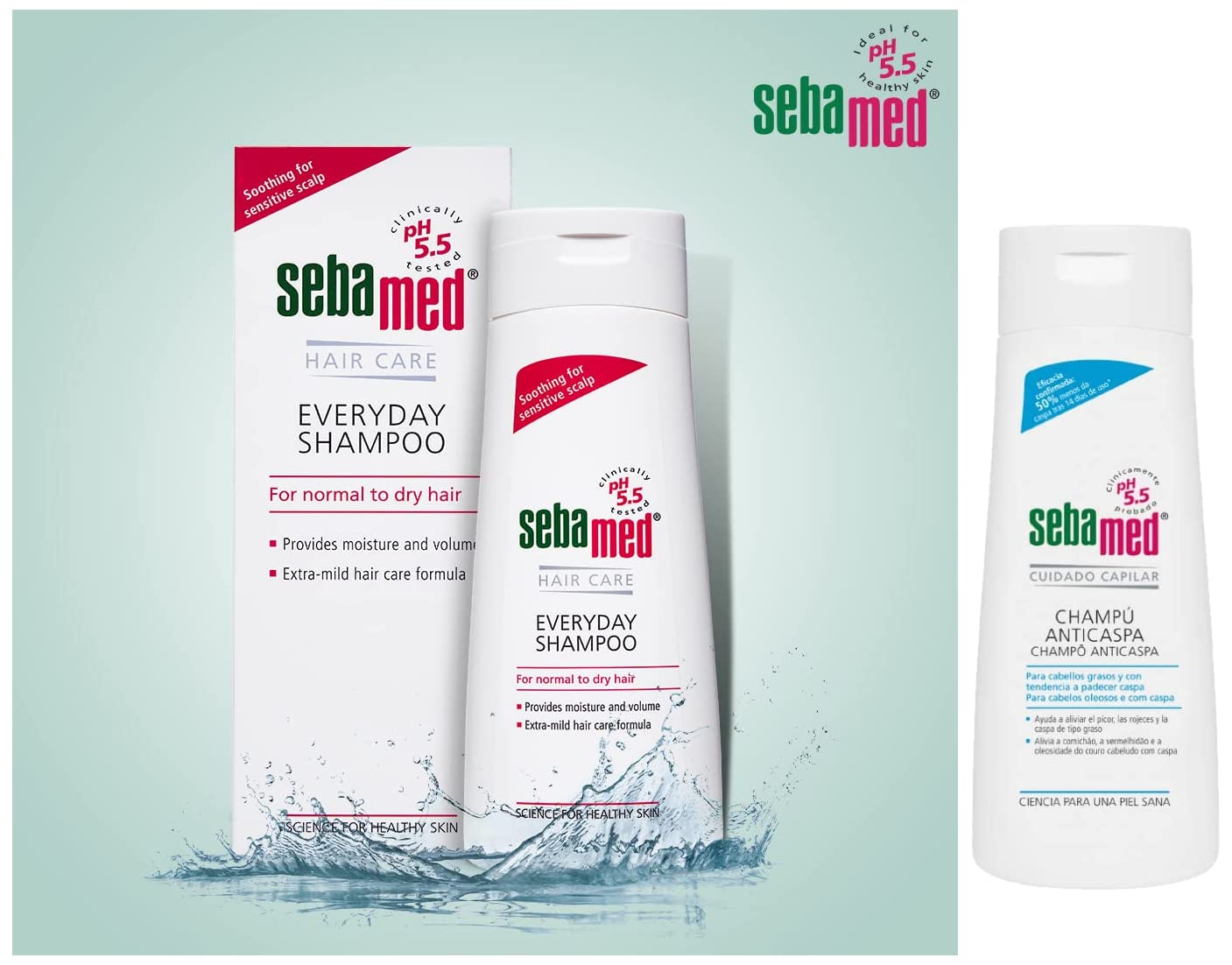 Buy Sebamed Everyday Shampoo, 200ml and Sebamed Anti Dandruff Shampoo