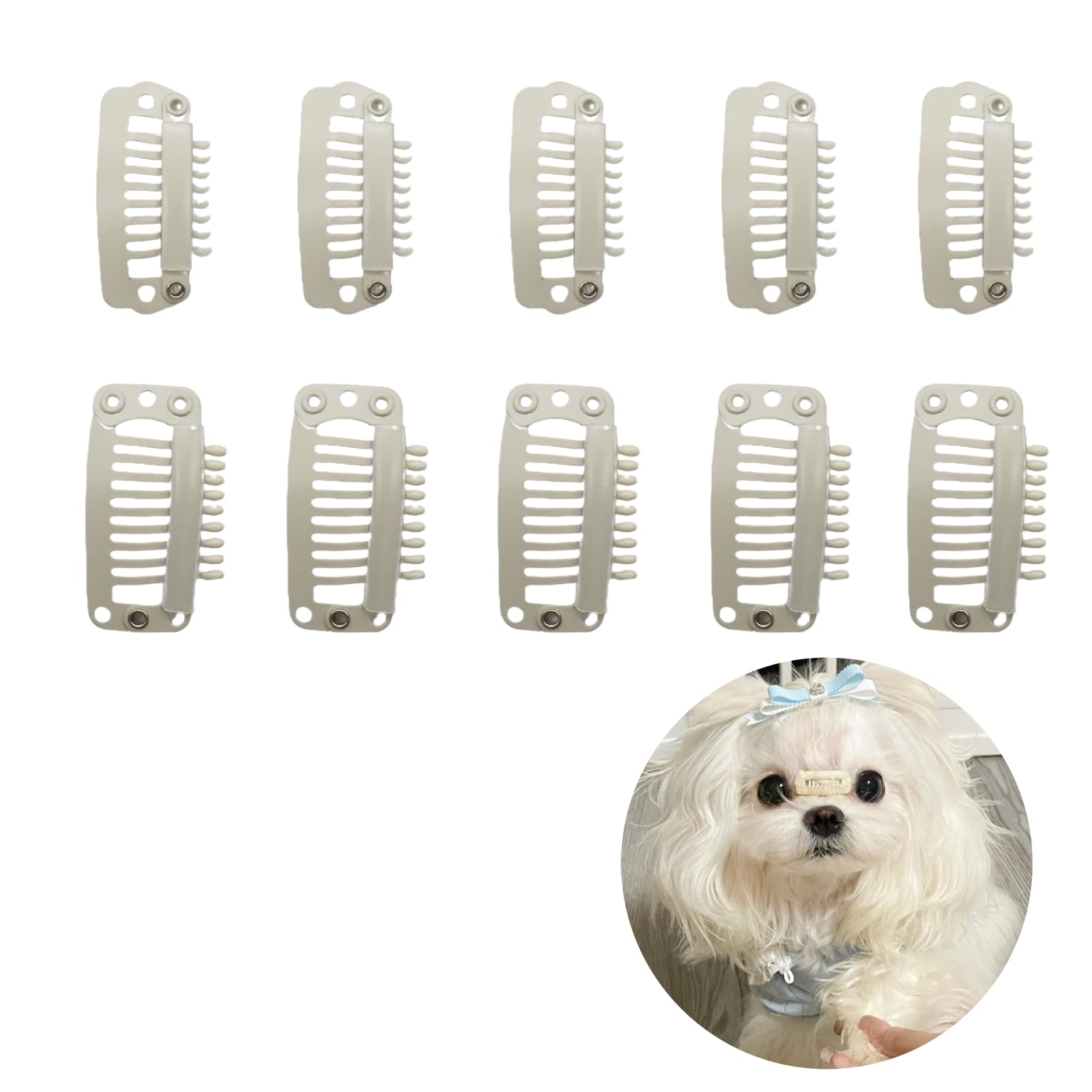 Amazon | 犬 ヘアピン ヘアクリップ ミニ 猫用 ビションフリーぜ