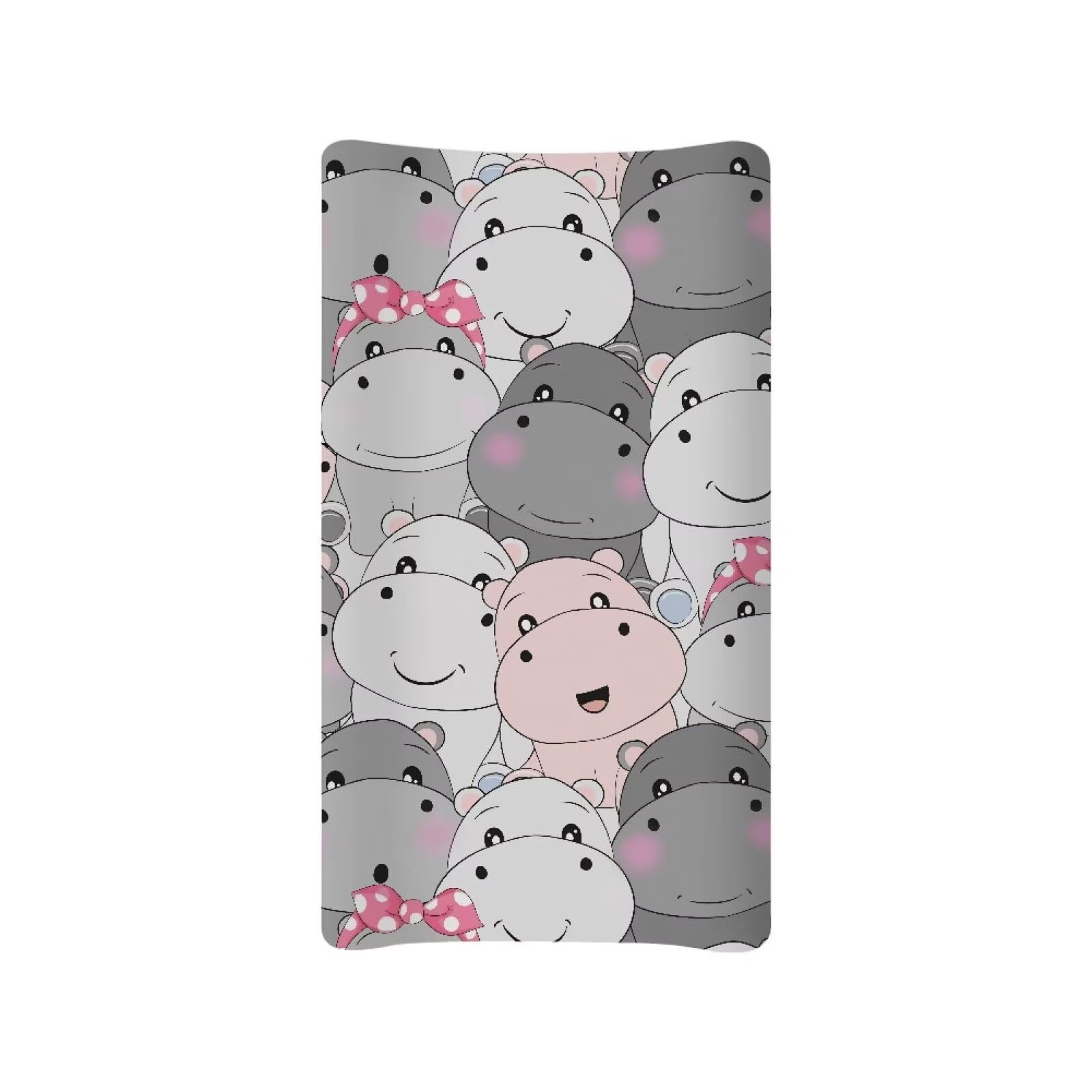 BYCHECAR Hippo Boy Girl Baby Changing Pad Cover Infant Newborn Changing Table Cover Diaper Table Change Mat Sheet Cover Green