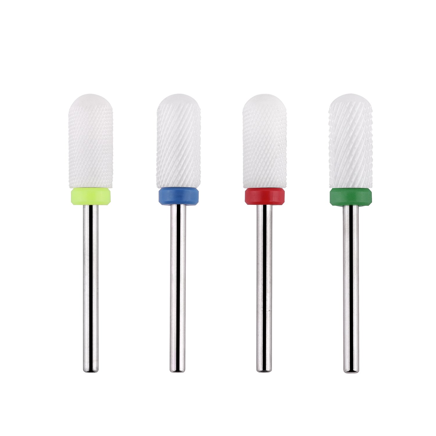 Makartt Nail Drill Bits 3/32 Professional Ceramic Safety Nail Drill Bit Set Remove Gel Polish Dip Powder Nail Extension Gel Drill Bit Manicure Pedicure Cuticle B-19