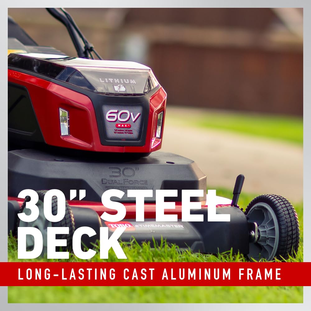 Toro 60V MAX* 30 in. eTimeMaster® Personal Pace® Lawn Mower - Battery/Charger Not Included - Additional View